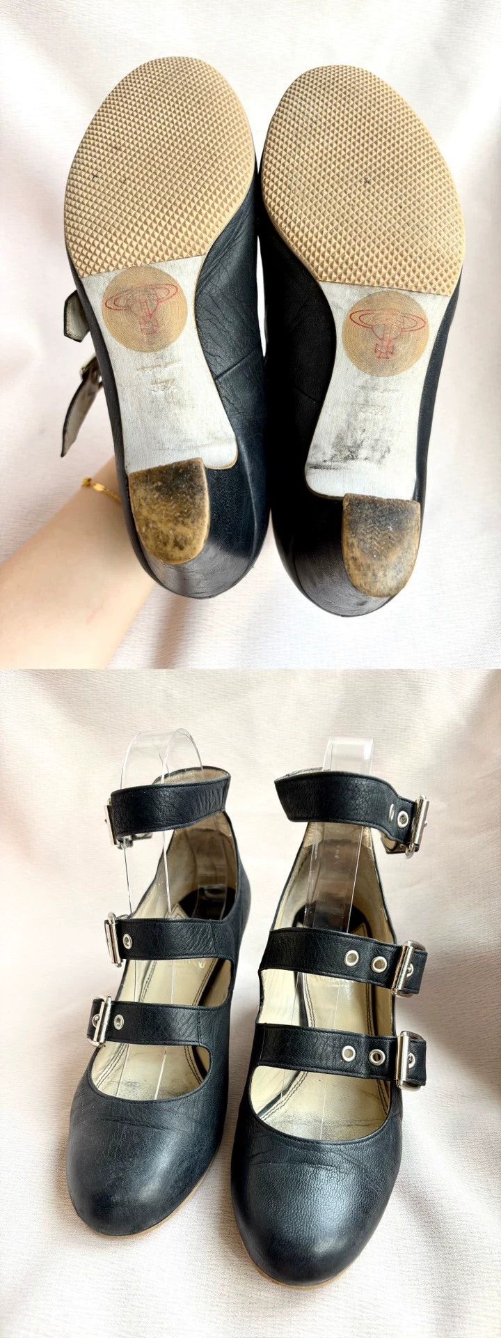 Vivienne Westwood Vivienne Westwood Black Roman Mary Jane three-toe looped l Size US 5 / IT 35 - 9 Thumbnail