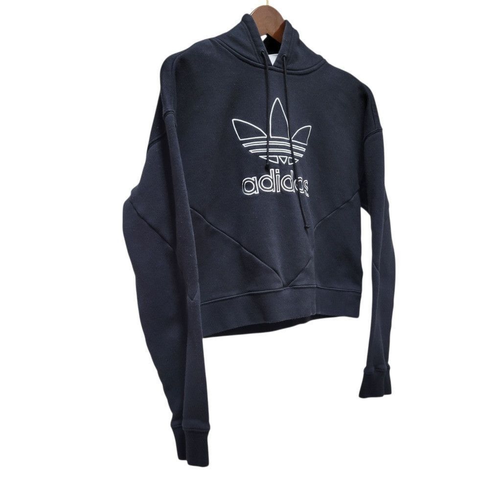 Adidas Adidas Embroidered Logo Women's Cropped Top Hoodie Large Size S / US 4 / IT 40 - 4 Thumbnail
