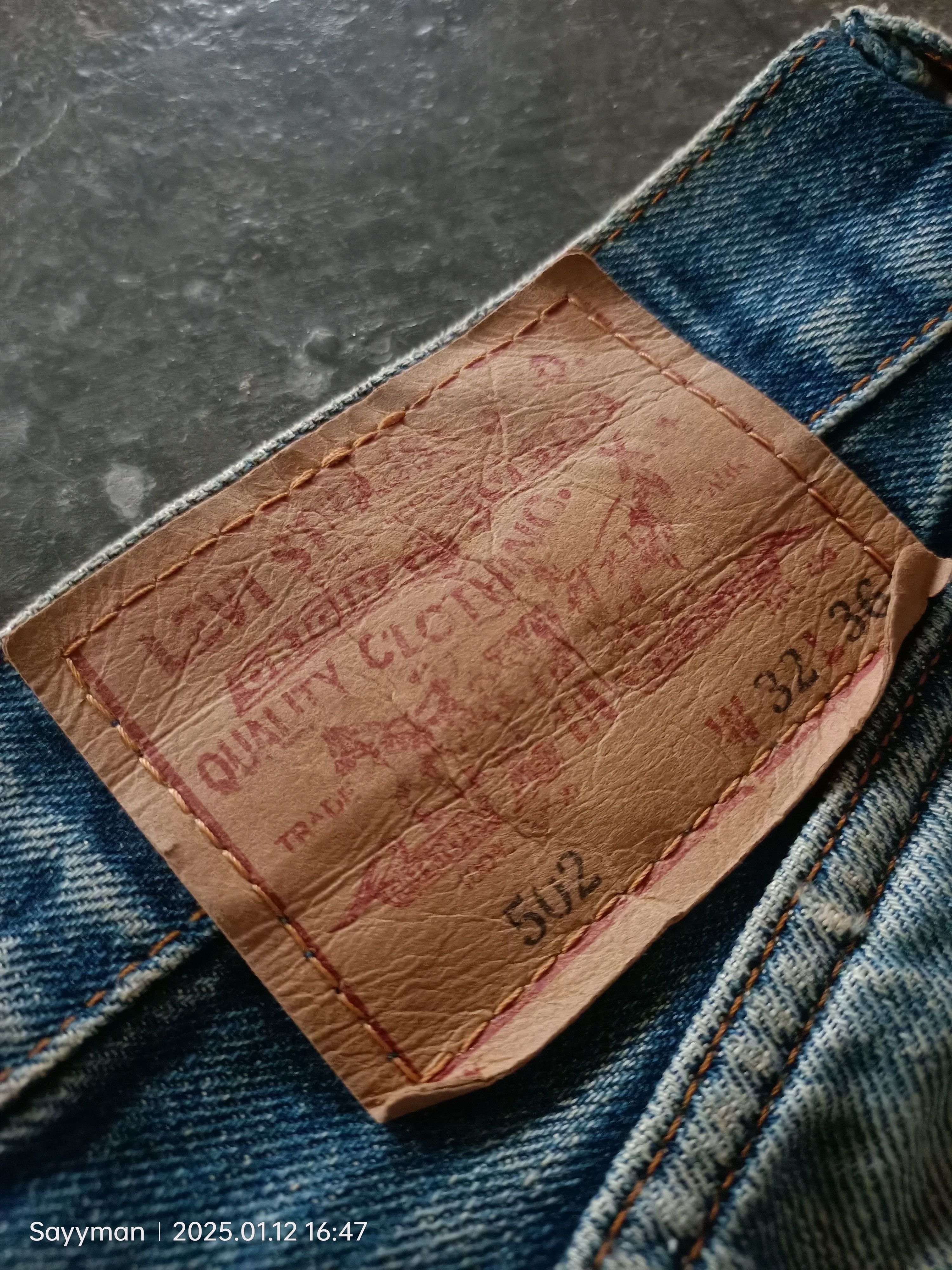 Levi's × Levi's Vintage Clothing Levis 502 Big E Selvedge Button J22 Denim Jeans Size US 32 / EU 48 - 13 Thumbnail