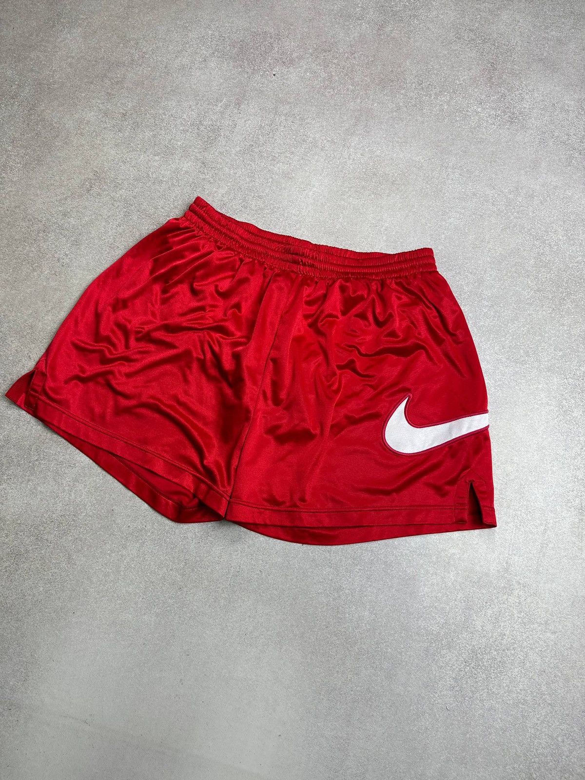 Nike Vintage 90s Nike Premier Big Swoosh Running Shorts XL Size US 36 / EU 52 - 2 Thumbnail