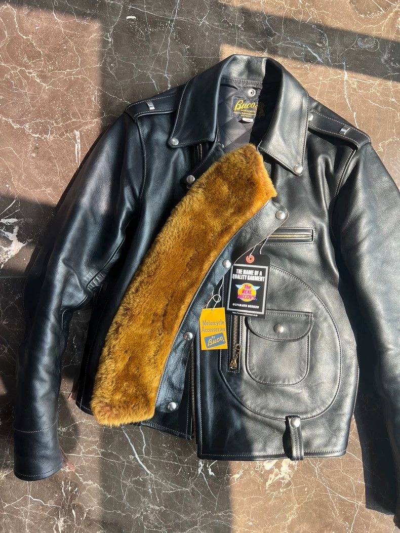 The Real McCoy's The Real McCoy's Classic Diagonal Pull Biker Leather Jacket Size US L / EU 52-54 / 3 - 1 Thumbnail