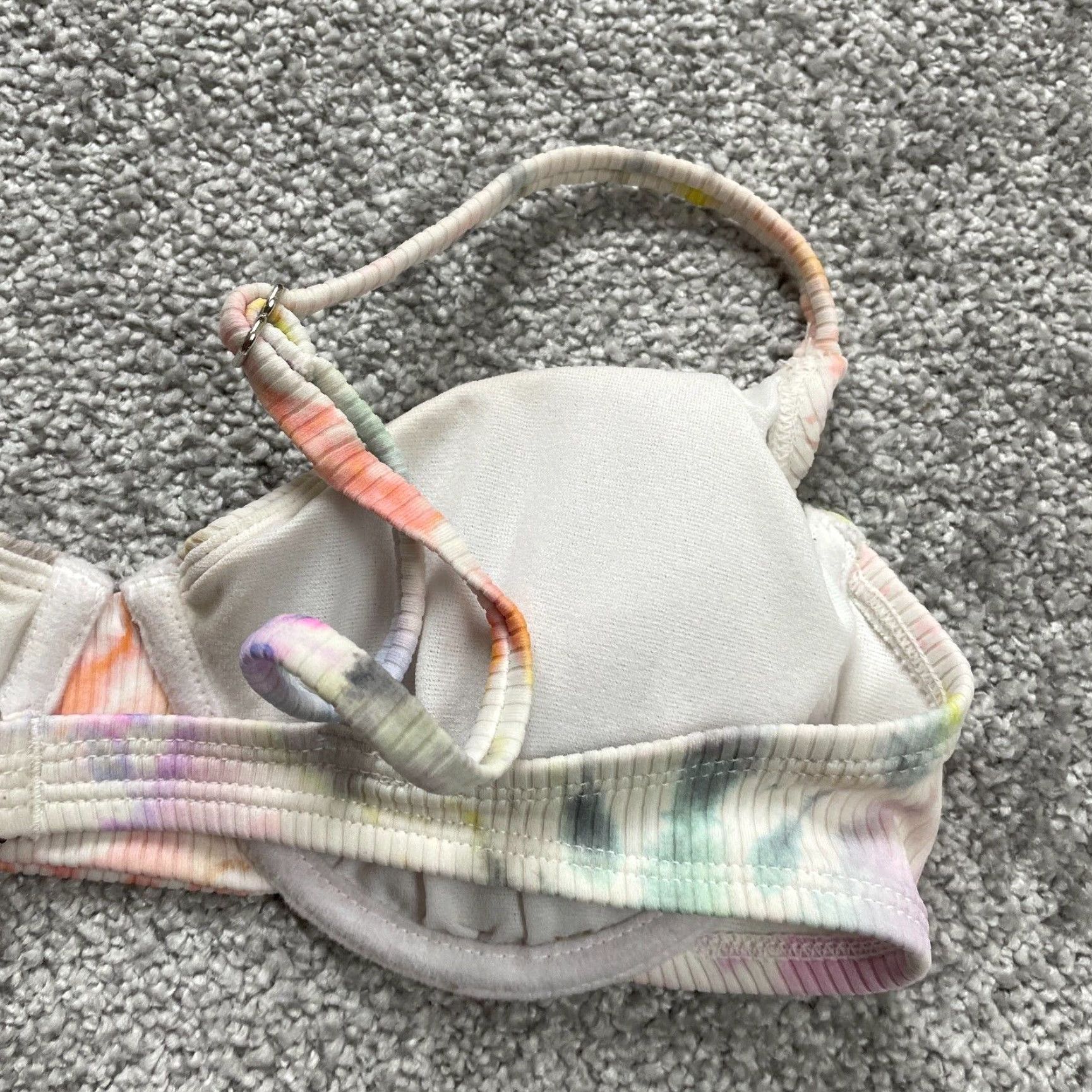 Vintage Xhilaration Women's Small Multi Tie Dye Underwired Push Up Bikini Top Beach Swimwear Size S / US 4 / IT 40 - 7 Thumbnail