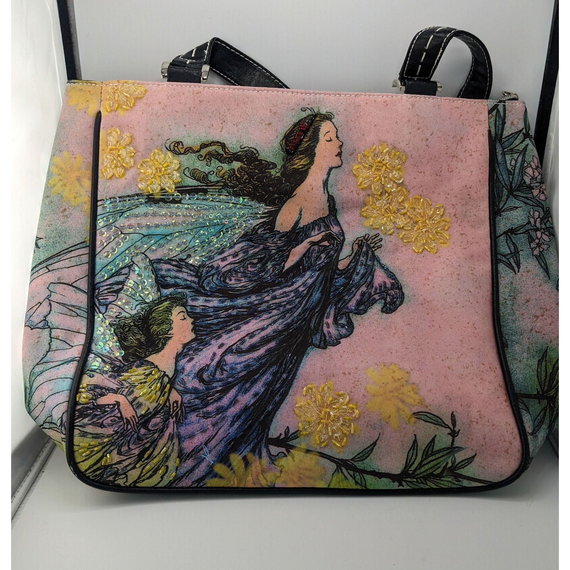 Other Far Nine X Isabella Fiore Pink Fairy Art Shoulder Bag With E Size ONE SIZE - 4 Thumbnail