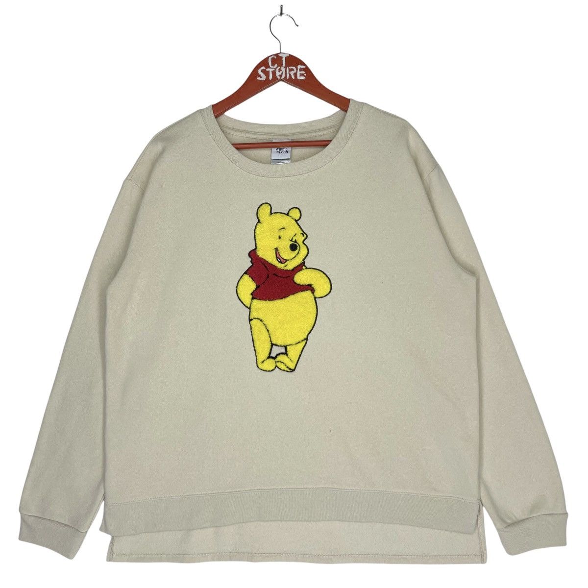 Anime × Cartoon Network Disney Winnie The Pooh Embroidered Crewneck Sweatshirt Size L / US 10 / IT 46 - 1 Thumbnail