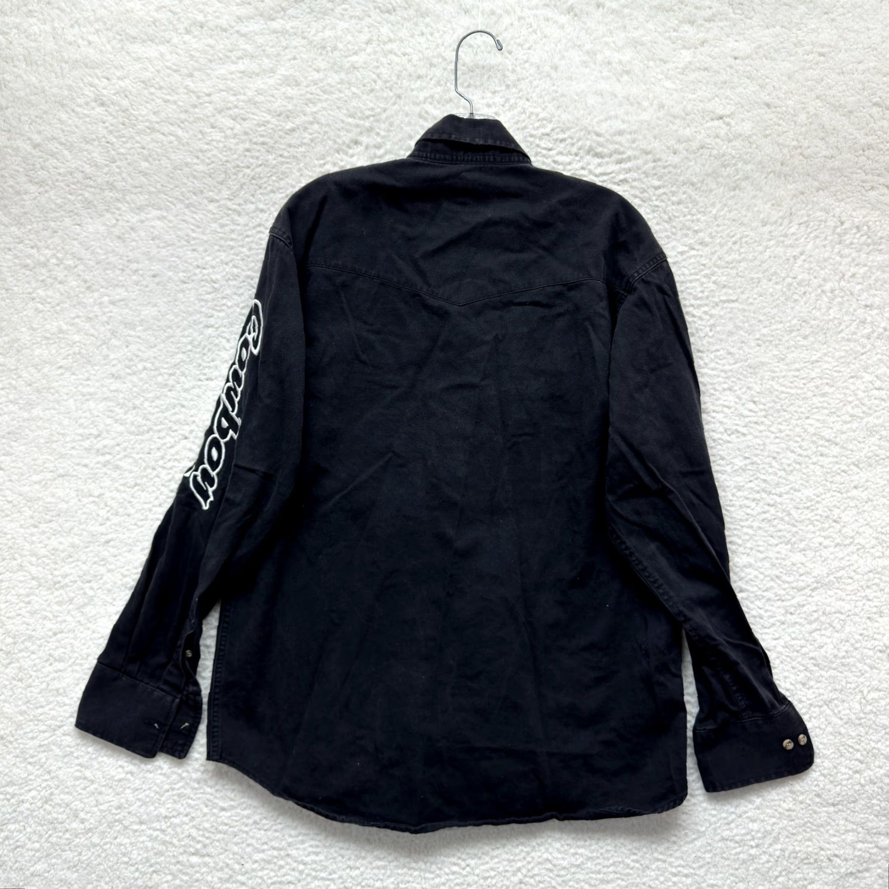 Vintage VINTAGE Cowboy Hardware Button Down Shirt Mens Black Western Rodeo Long Sleeve Medium Size US M / EU 48-50 / 2 - 2 Thumbnail