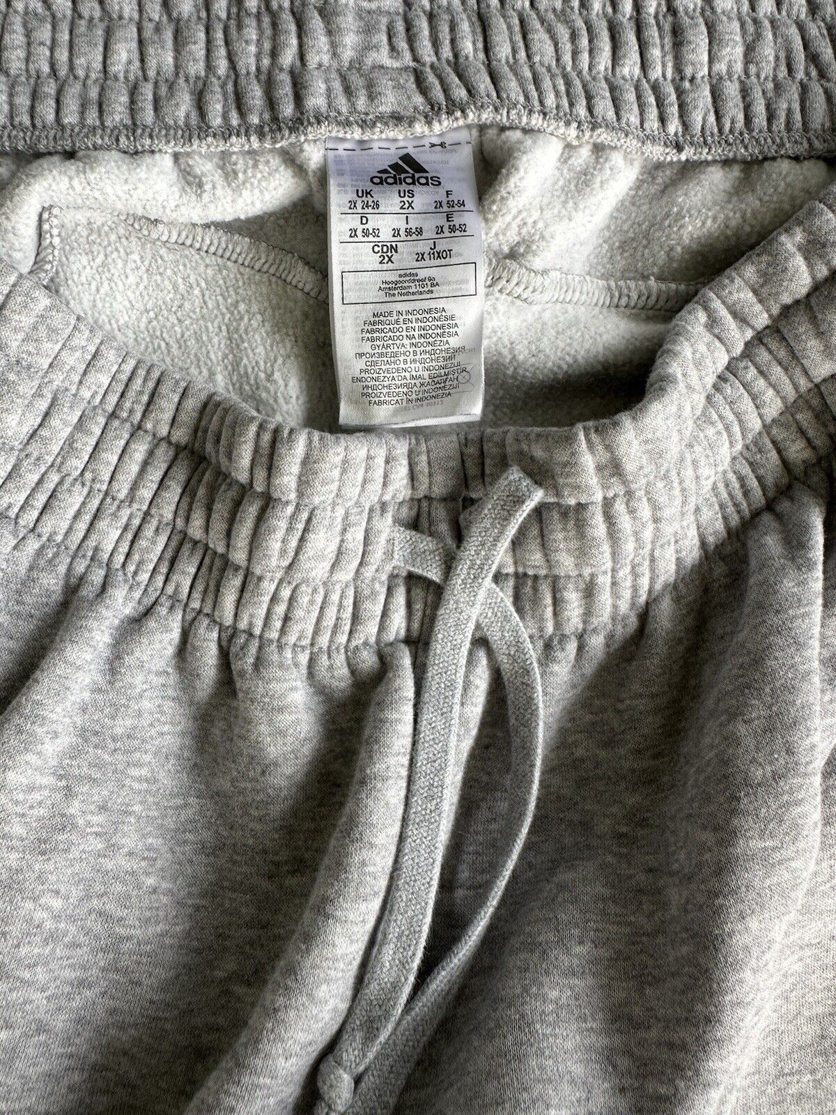 Adidas Adidas mens gray sweatpants elastic waist with drawstring s Size US 42 / EU 58 - 4 Thumbnail