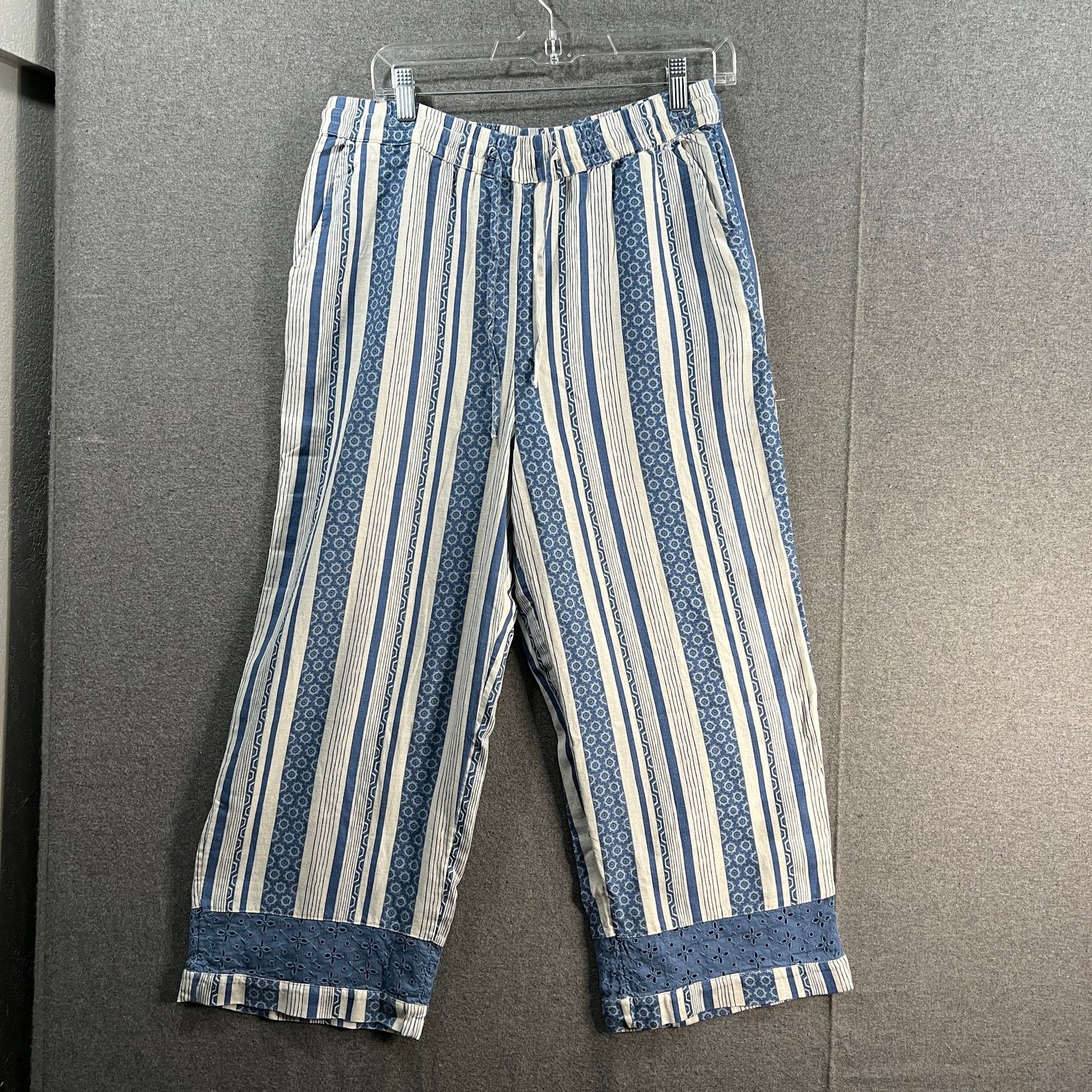 Denim & Co. Denim & Co. Naturals Regular Linen Blend Crop Pants Size 27" / US 4 / IT 40 - 1 Thumbnail