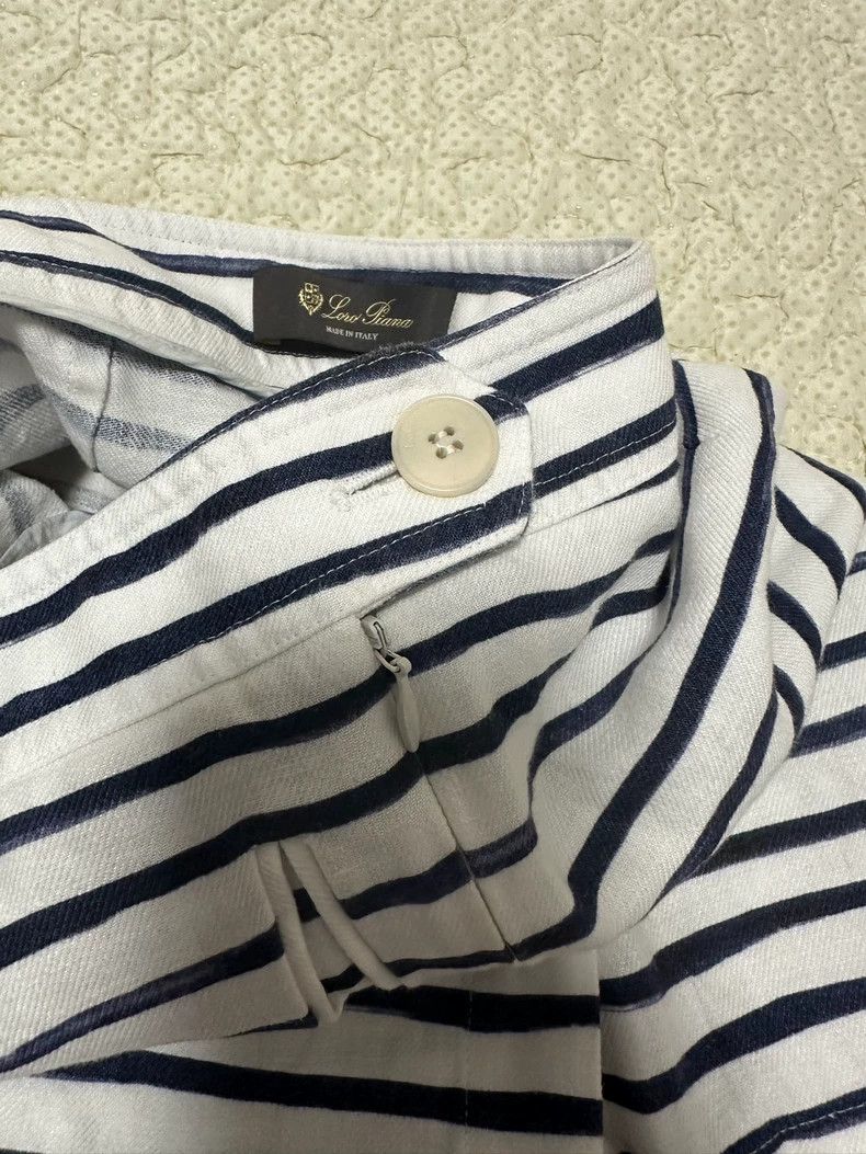 Loro Piana LORO PIANA White checkered shorts Size 25" / US 0 / IT 36 - 5 Thumbnail