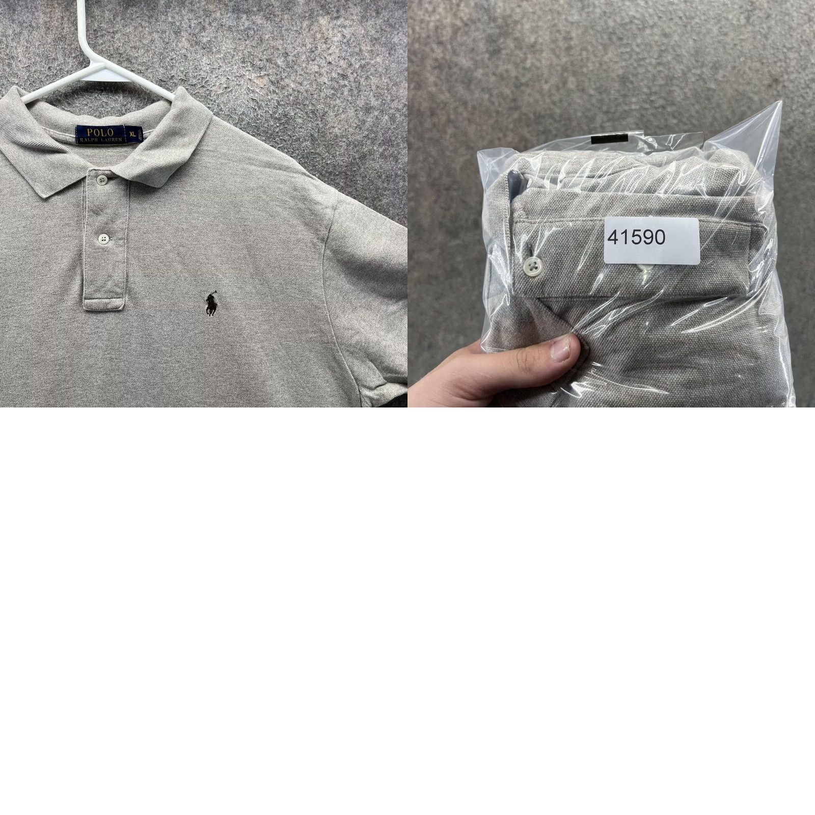 Polo Ralph Lauren Polo Ralph Lauren Polo Shirt Mens XL Gray Solid Pony Logo Short Sleeve Casual Size US XL / EU 56 / 4 - 8 Thumbnail