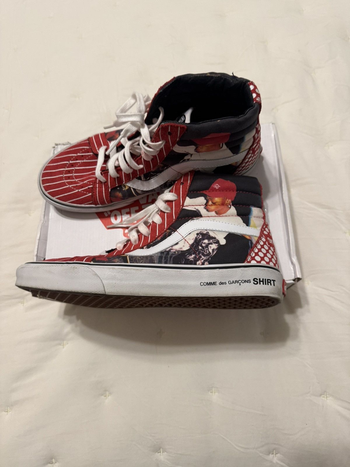 Comme des Garcons SHIRT × Supreme 2014 cdg x supreme Harold hunter sk8-hi Size US 9 / EU 42 - 2 Thumbnail