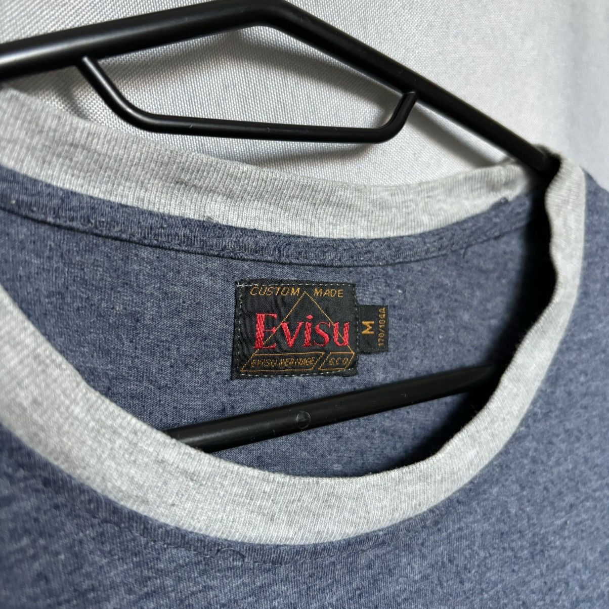 Evisu Evisu vintage t-shirt big logo blue medium streetwear Size US M / EU 48-50 / 2 - 5 Thumbnail