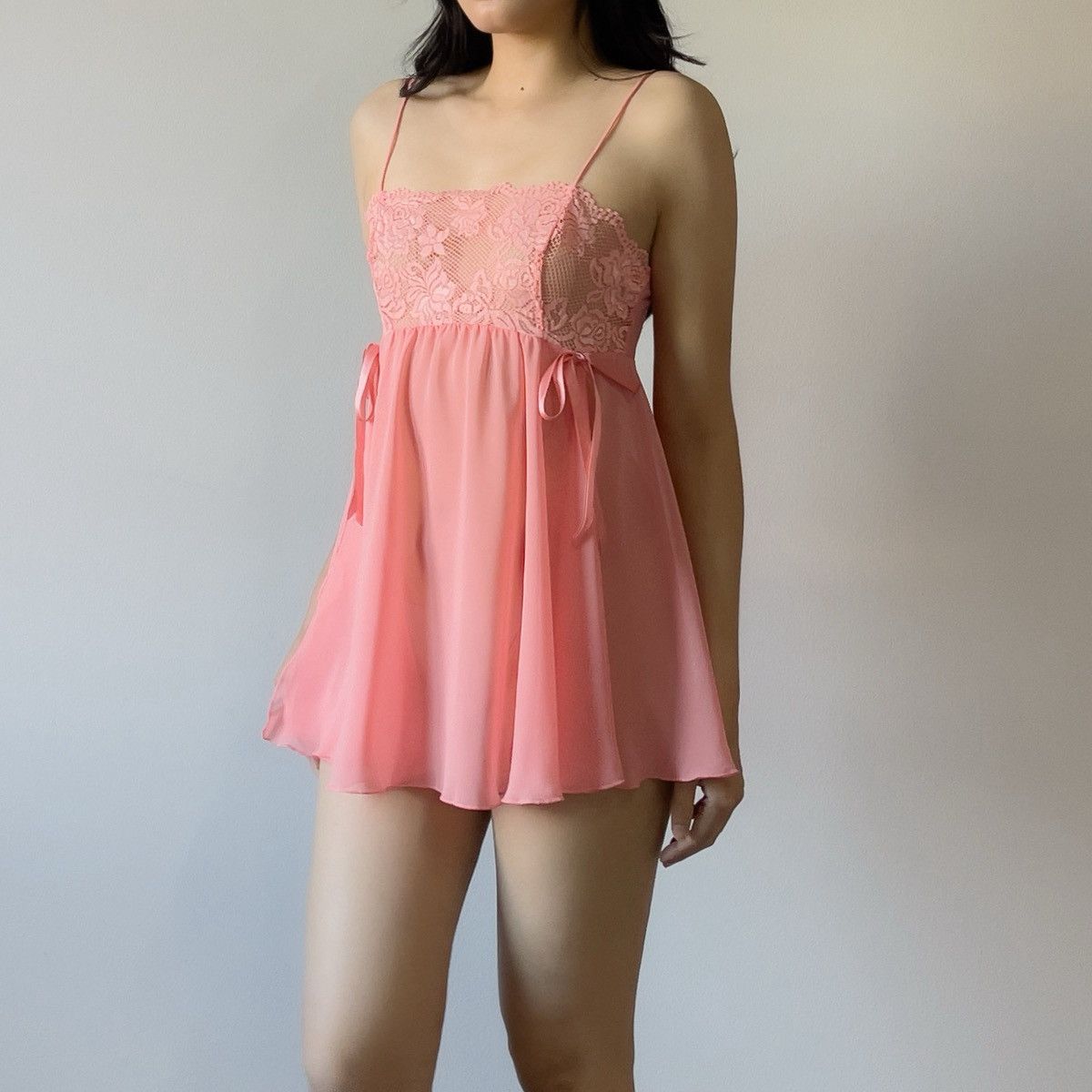 Victoria's Secret Victoria’s Secret Pink Chiffon Slip Dress (XS–S) Size S / US 4 / IT 40 - 2 Thumbnail