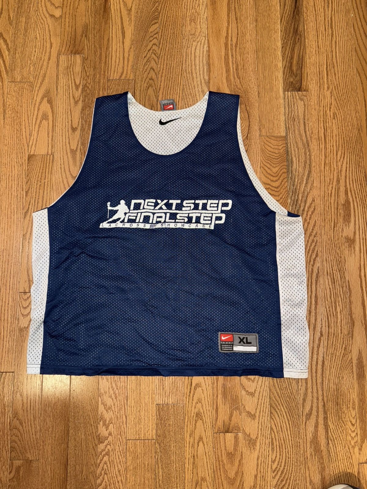 Nike Blue/White Reversible Mens Lacrosse “224” Jersey Size US XL / EU 56 / 4 - 1 Thumbnail