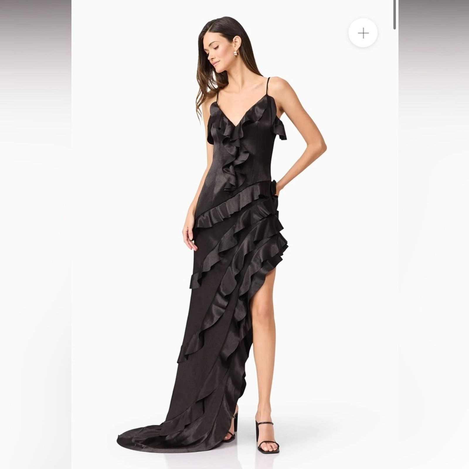 ELLIATT NWT Elliatt $335 Black Ruffle Dress Size S Size S / US 4 / IT 40 - 1 Thumbnail