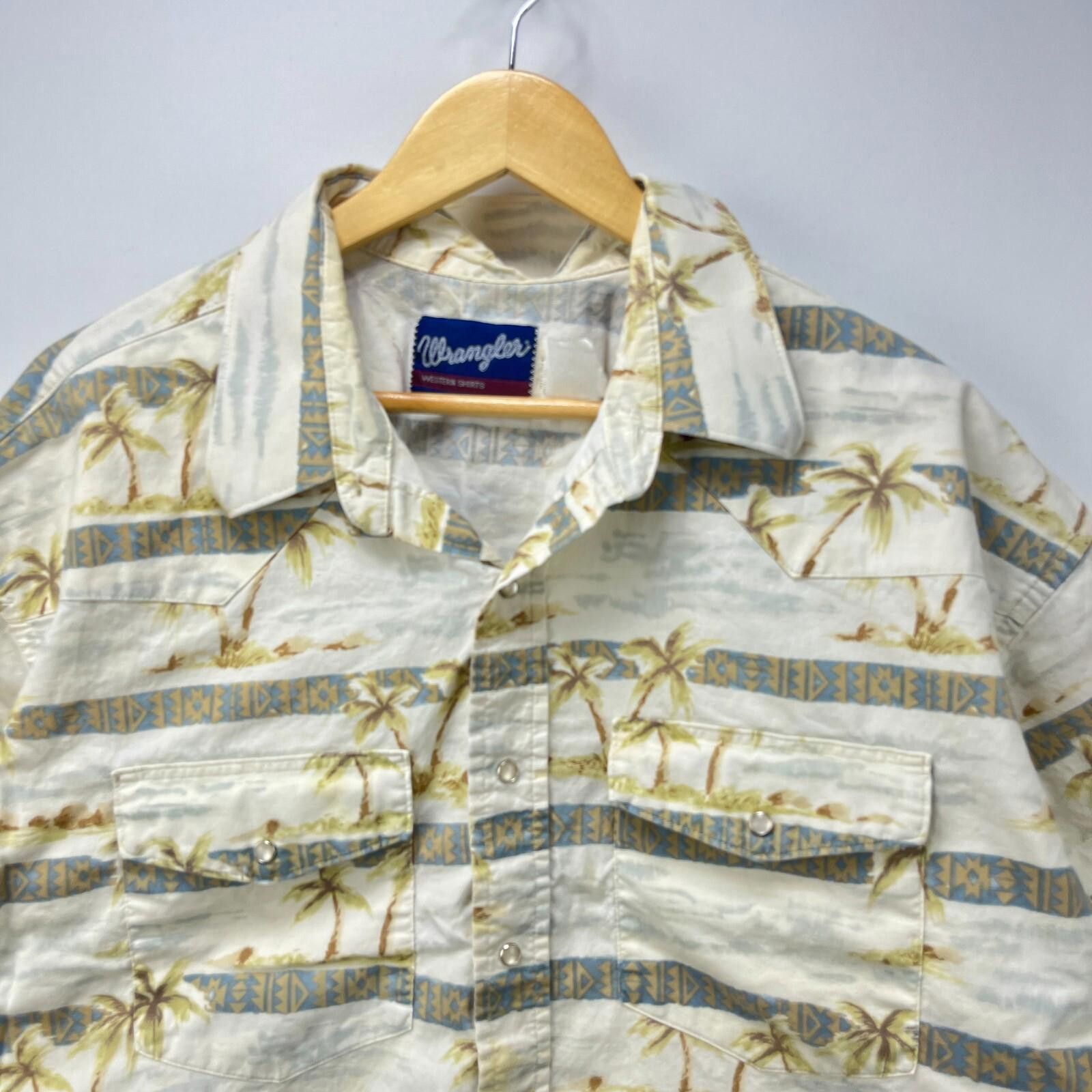 Wrangler Vintage 90s Wrangler Western Shirt 3XL Short Sleeve Size US XXL / EU 58 / 5 - 3 Thumbnail