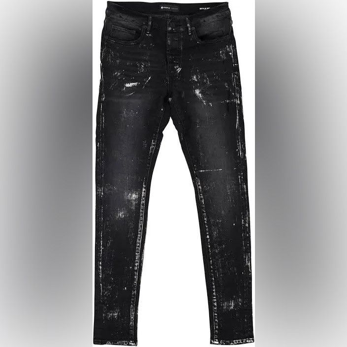 Purple Brand New Purple brand black wash with metal sliver Size US 31 - 5 Thumbnail