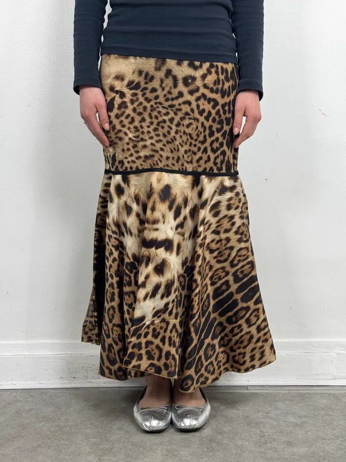 Roberto Cavalli SS2003 Roberto Cavalli Leopard Print Silk Dress Size M / US 6-8 / IT 42-44 - 2 Thumbnail