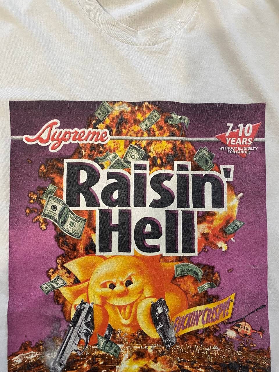 激レア！Supreme Raisin' Hell Tee tシャツ L 黒 Supreme Raisin Hell tee