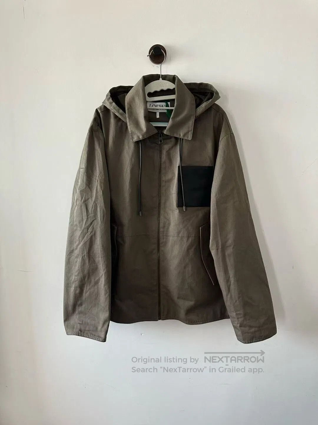 Loewe Loewe Khaki Leather Patch Jacket| Size US M / EU 48-50 / 2 - 1 Thumbnail