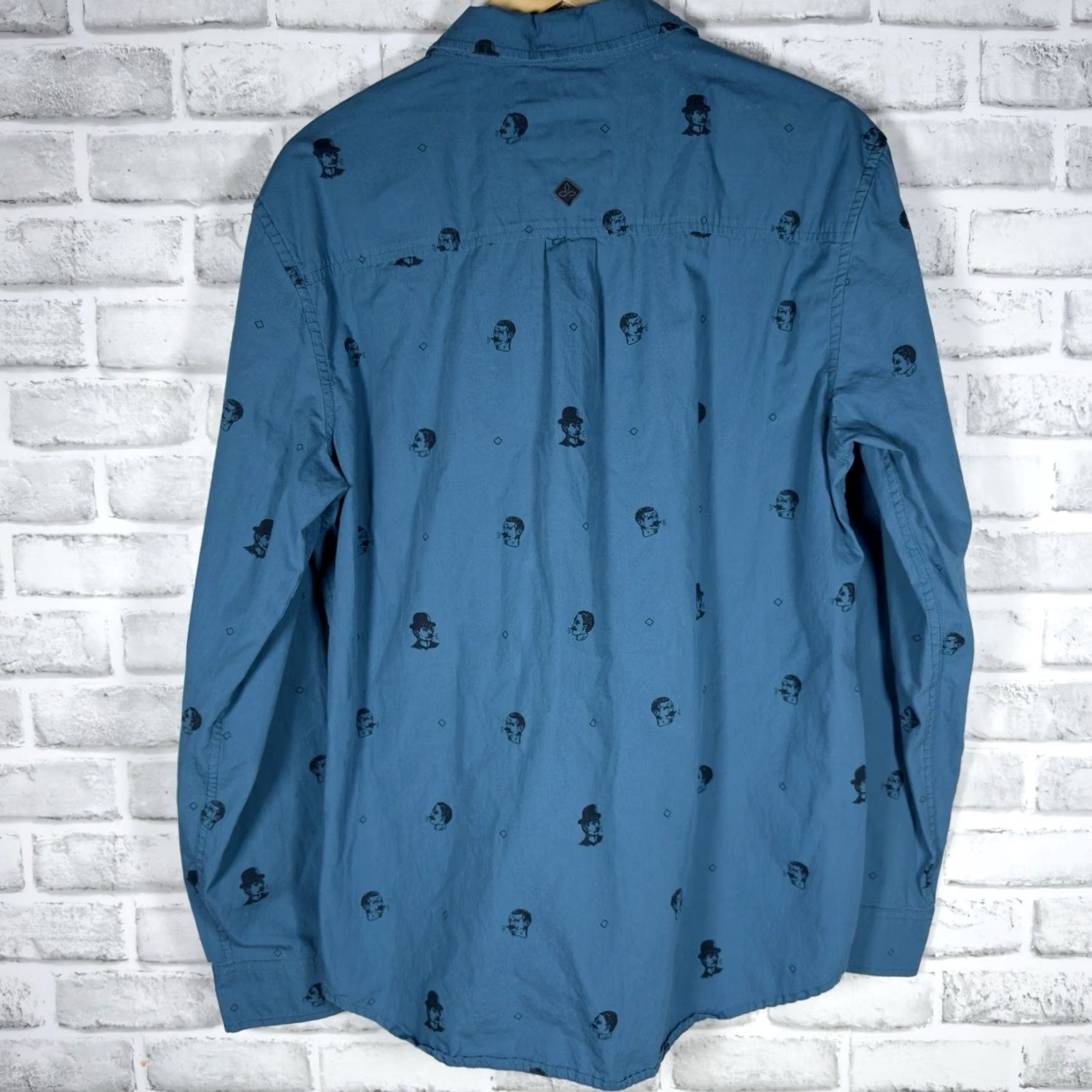 Prana prAna Blue Slim Fit Long Sleeve Button-Down Shirt Mens L Size US L / EU 52-54 / 3 - 5 Thumbnail