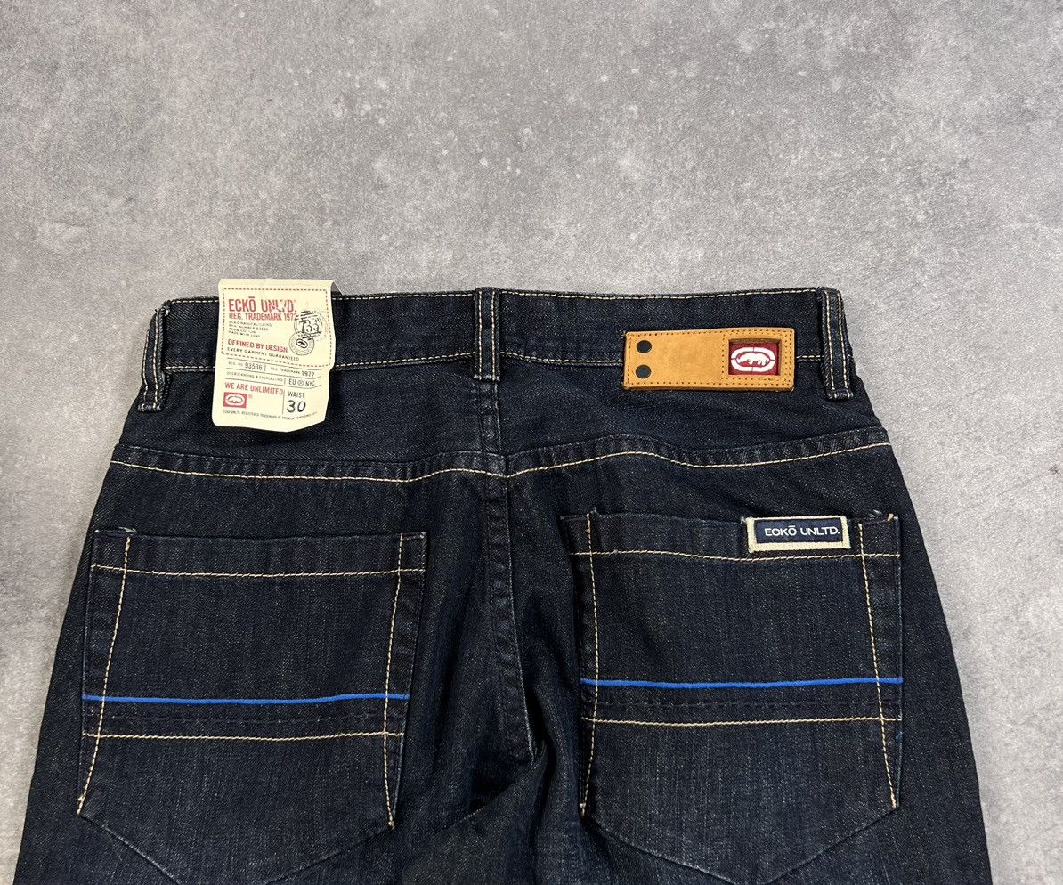 Ecko Unltd. × Vintage Vintage Y2k Ecko Unltd. Loose Fit Denim Pants 00s Grunge Size US 30 / EU 46 - 15 Thumbnail