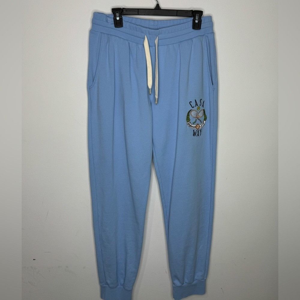 Casablanca Casablanca Tennis Club Sweatpants Sky Blue Men’s Size Large Size US 36 / EU 52 - 2 Thumbnail