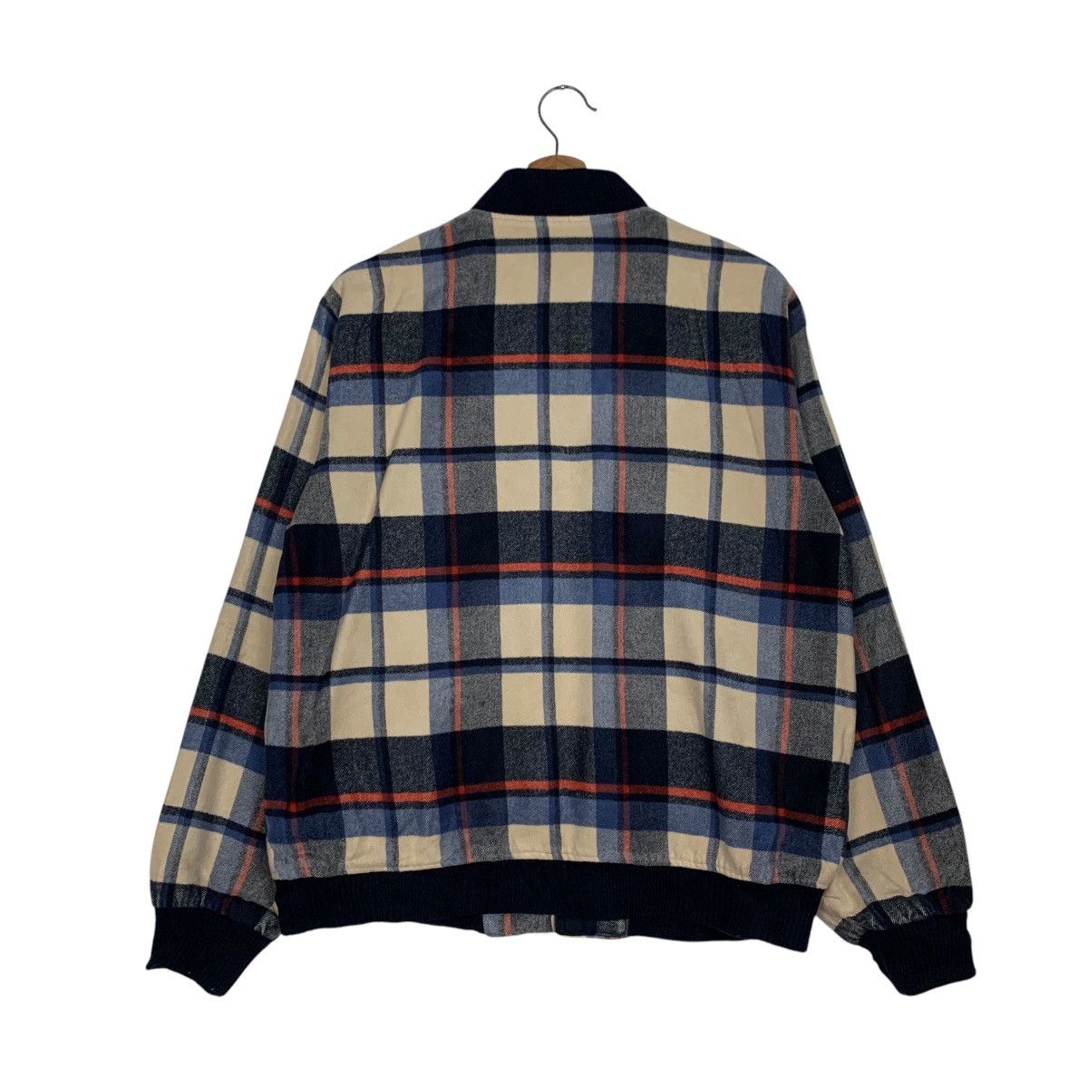 Vintage Vintage 90's Unbrand Checked Plaid Bomber Jacket #2700-C121 Size US M / EU 48-50 / 2 - 13 Thumbnail