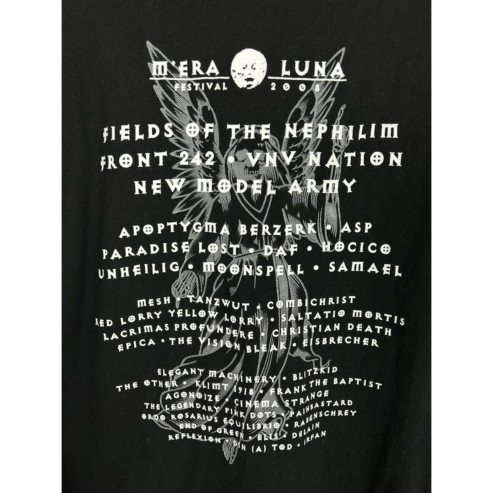 Band Tees 00s Vintage M'era Luna 2008 Rock Metal Festival T-Shirt Size US XL / EU 56 / 4 - 4 Thumbnail