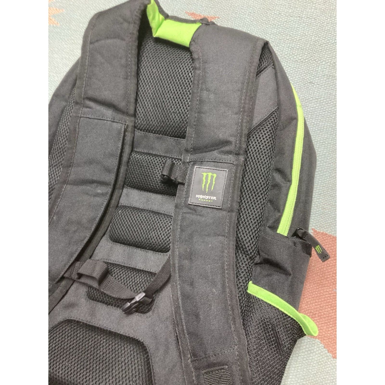 Logo 7 Monster energy Backpack Black Green Logo College School Men Backpack Size ONE SIZE - 7 Thumbnail