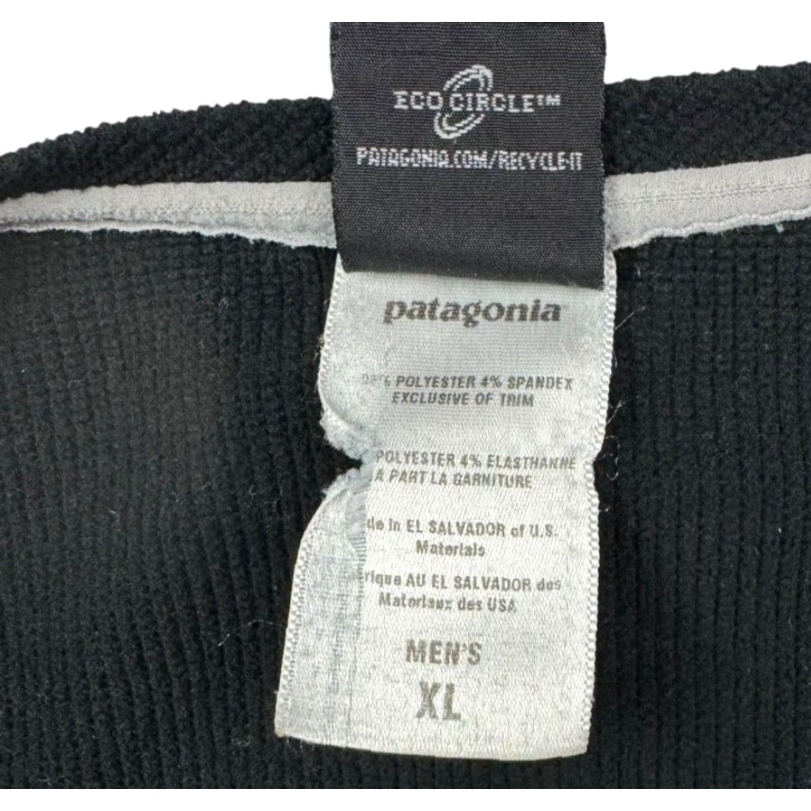 Patagonia Patagonia Capilene Base Layer L/S T-Shirt Black XL Men Crewneck Long Sleeve Polyester Stretch Base Layer Pullover Athletic Shirts Size US XL / EU 56 / 4 - 4 Thumbnail
