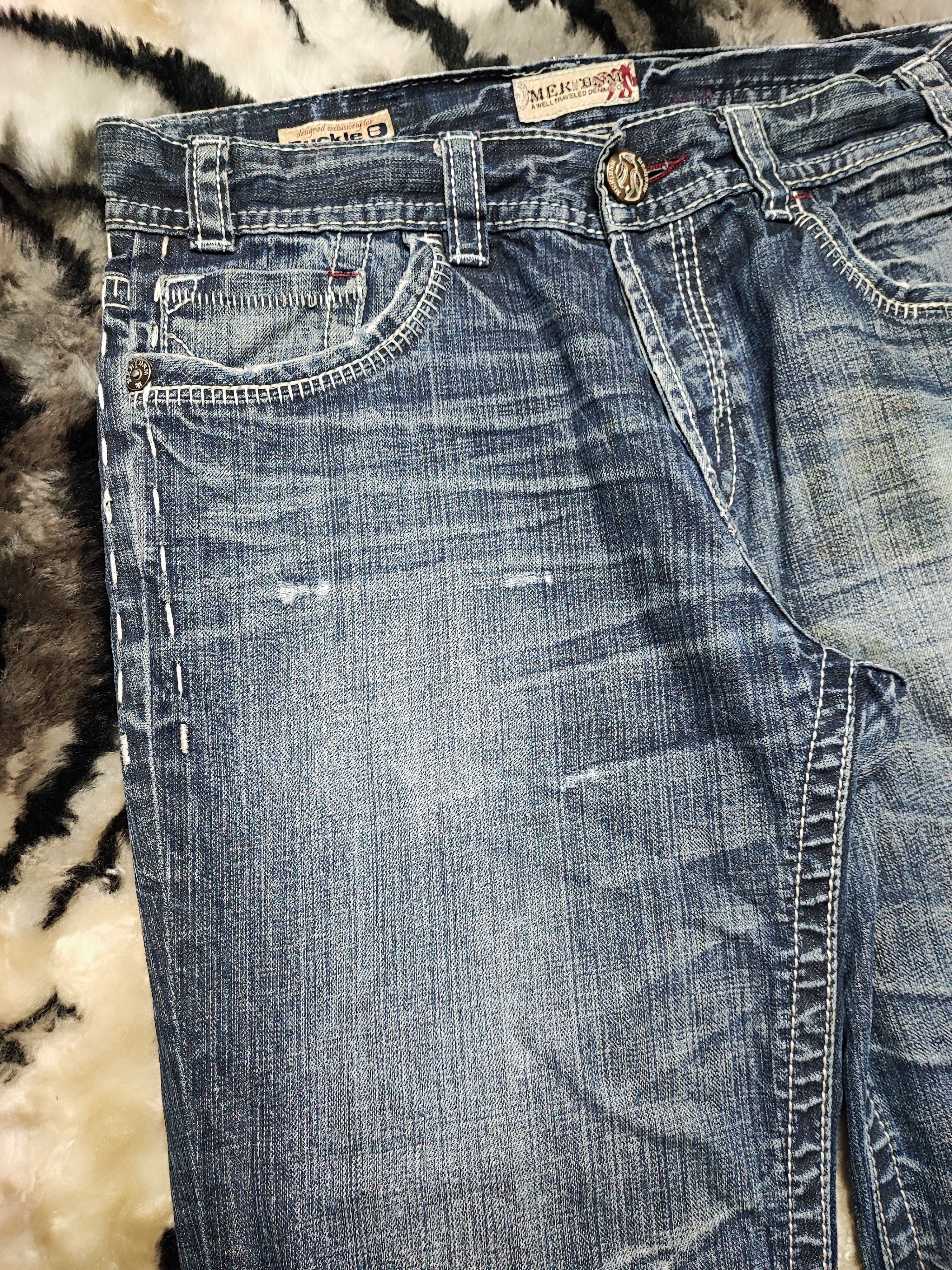Mek Denim × Vintage Mek Denim USA Dagger Hearts Denim Pant Size US 32 / EU 48 - 10 Thumbnail