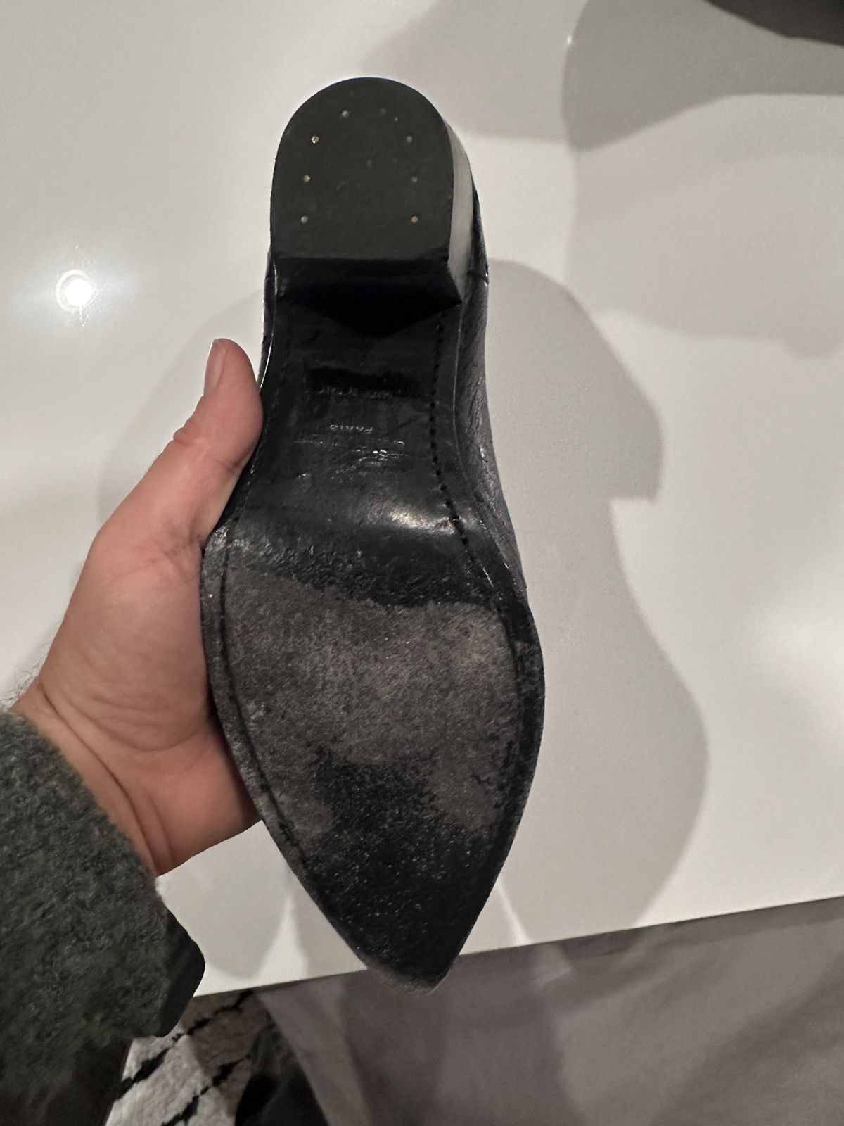 Hedi Slimane × Saint Laurent Paris SLP Black Ostrich Chelsea Boot Size US 10.5 / EU 43-44 - 9 Thumbnail
