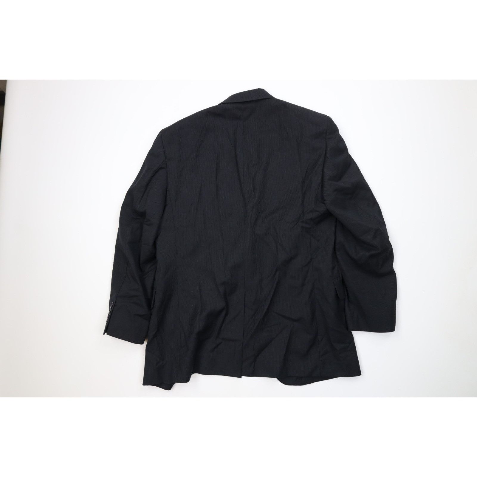 Jos. A. Bank Jos A Bank Signature2 Piece Wool Striped Suit Black Size 40R - 7 Thumbnail