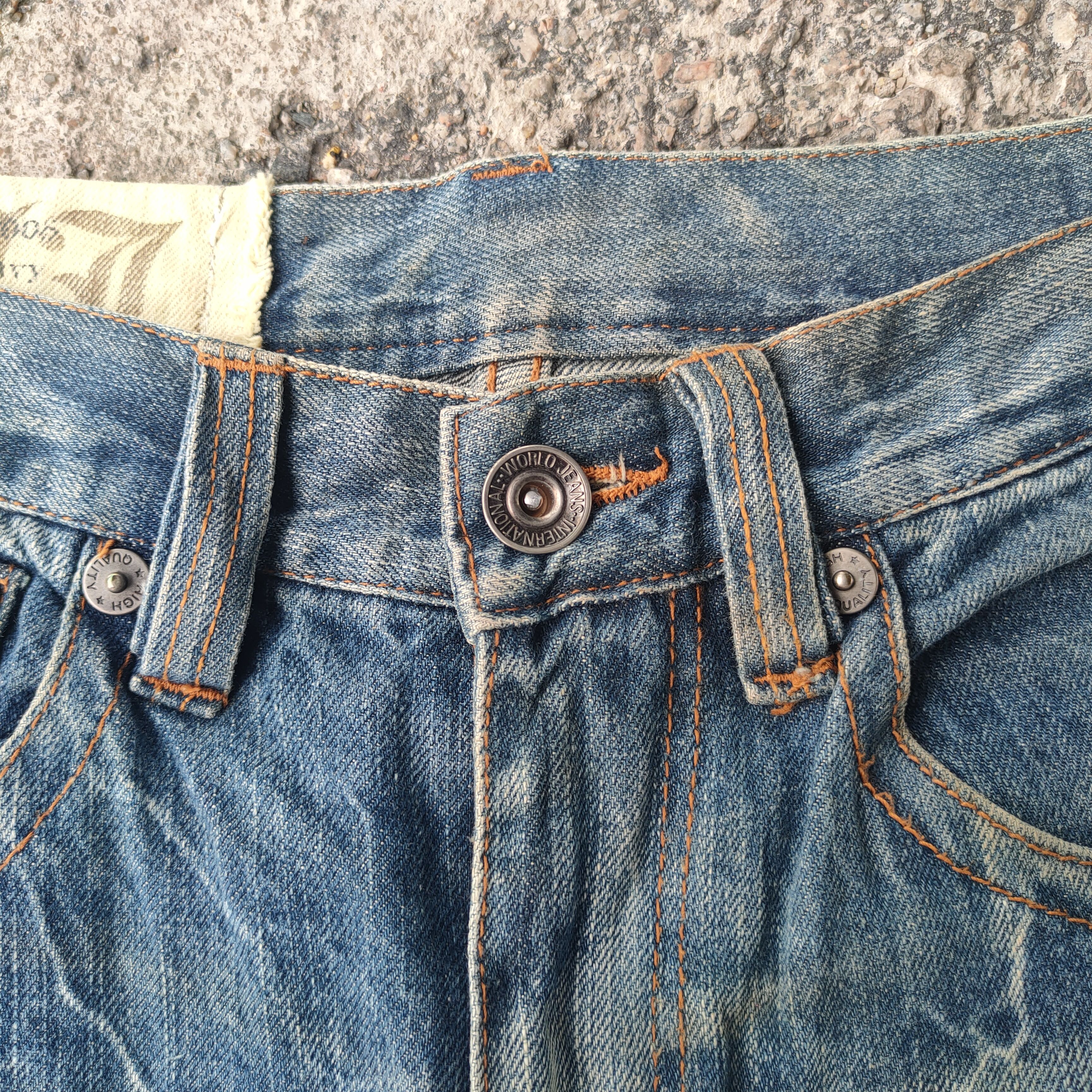 Japanese Brand FLARE VINTAGE JAPANESE RIPPEP RUSTY JEANS DENIM PANTS Size US 31 - 4 Thumbnail