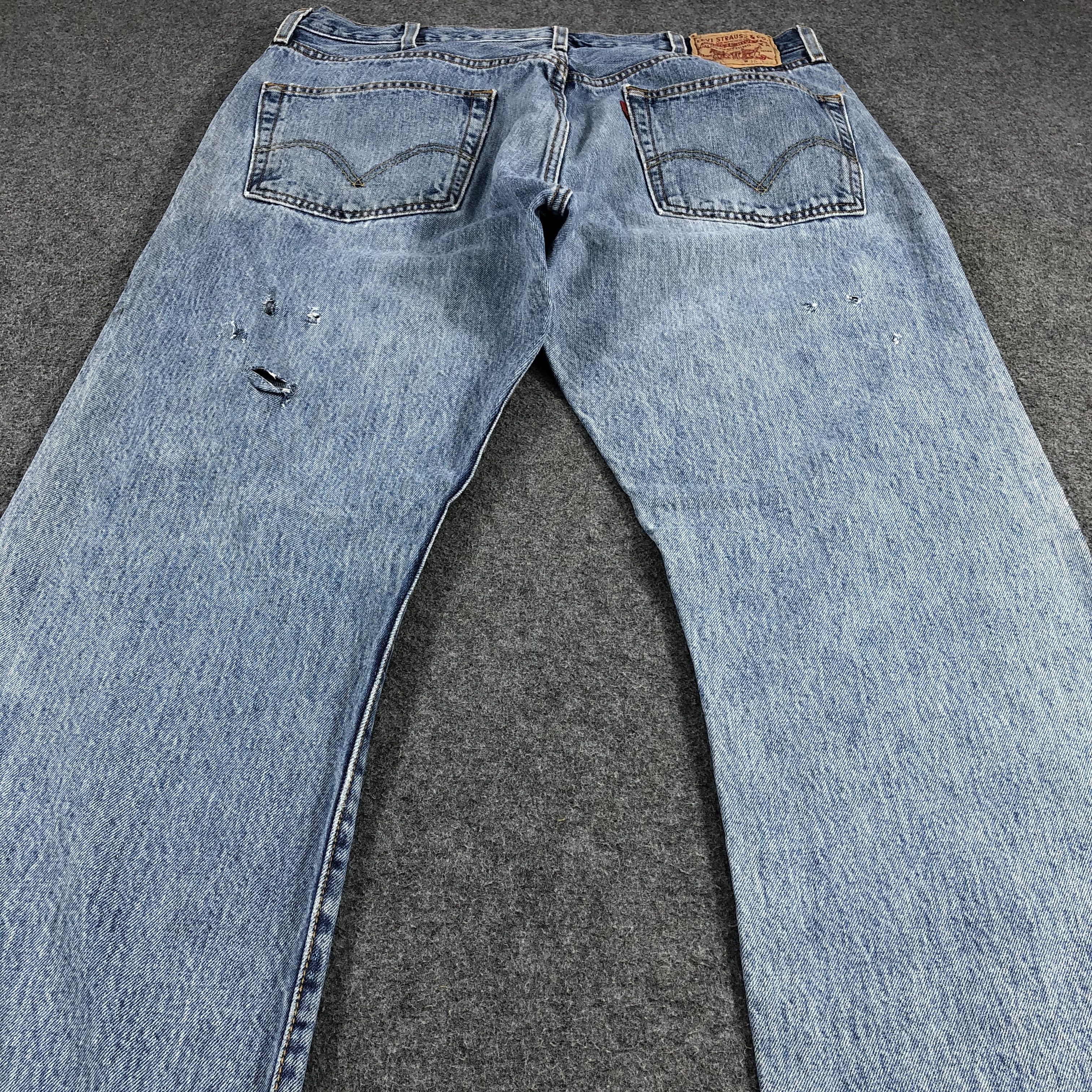 Levi's × Vintage Vintage 90s Distress Levis 501 Jeans-JM1142 Size US 37 - 4 Thumbnail