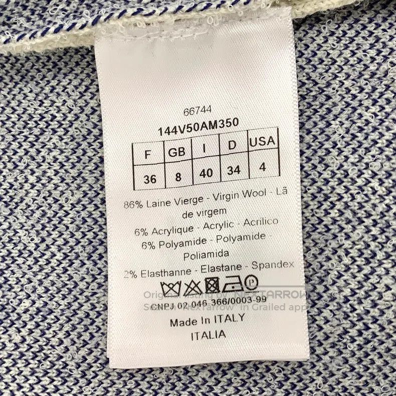Dior Dior Colour block love letter inlaid wool stand-up collar Size XS / US 0-2 / IT 36-38 - 7 Thumbnail