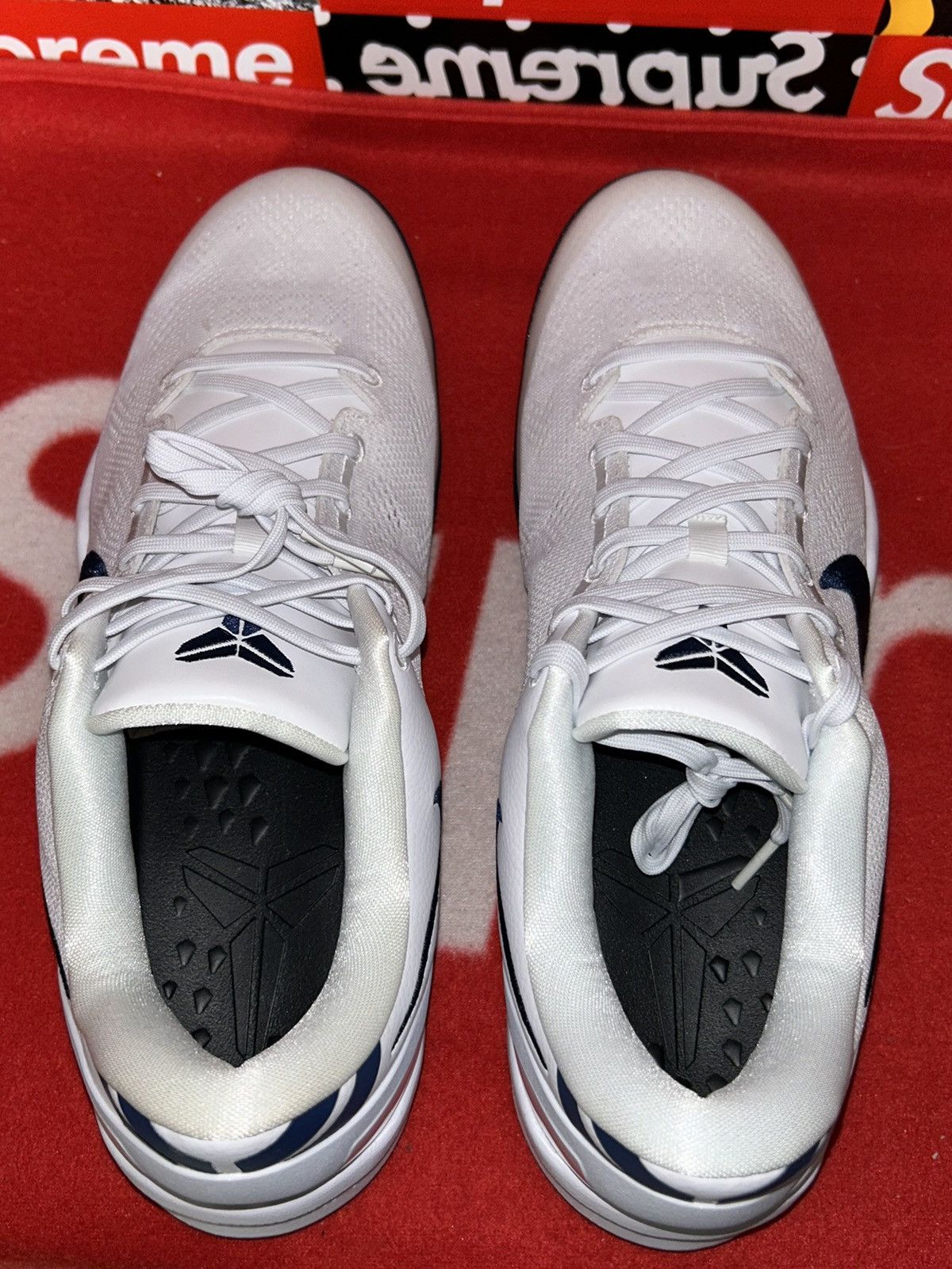 Nike SAMPLE Nike Kobe 8 Protro TB Promo ‘White Midnight Navy’ NEW Size US 13 / EU 46 - 4 Thumbnail