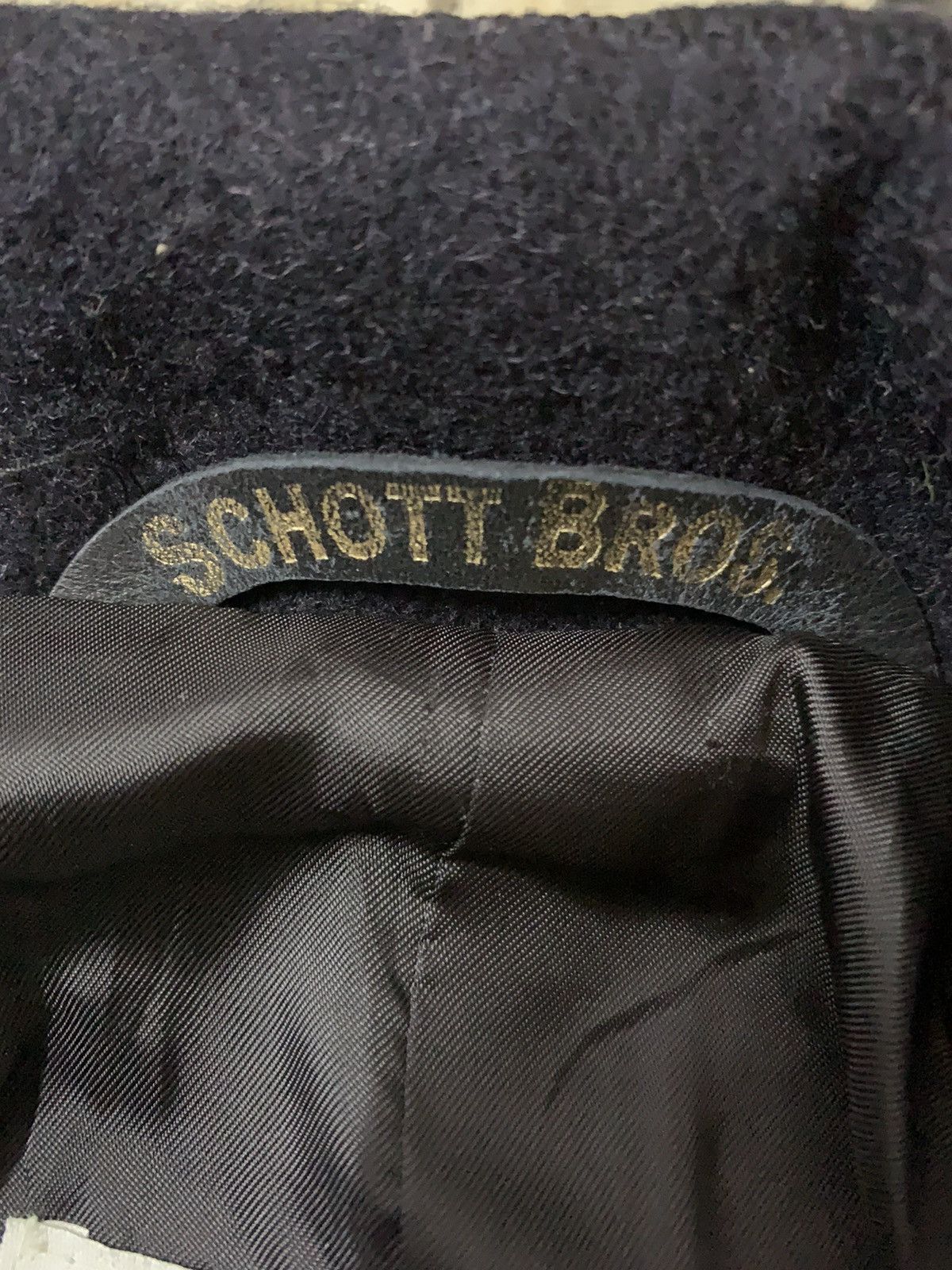 Schott 💥Schott Nyc Double-Breasted Navy Jacket Size S / US 4 / IT 40 - 6 Thumbnail