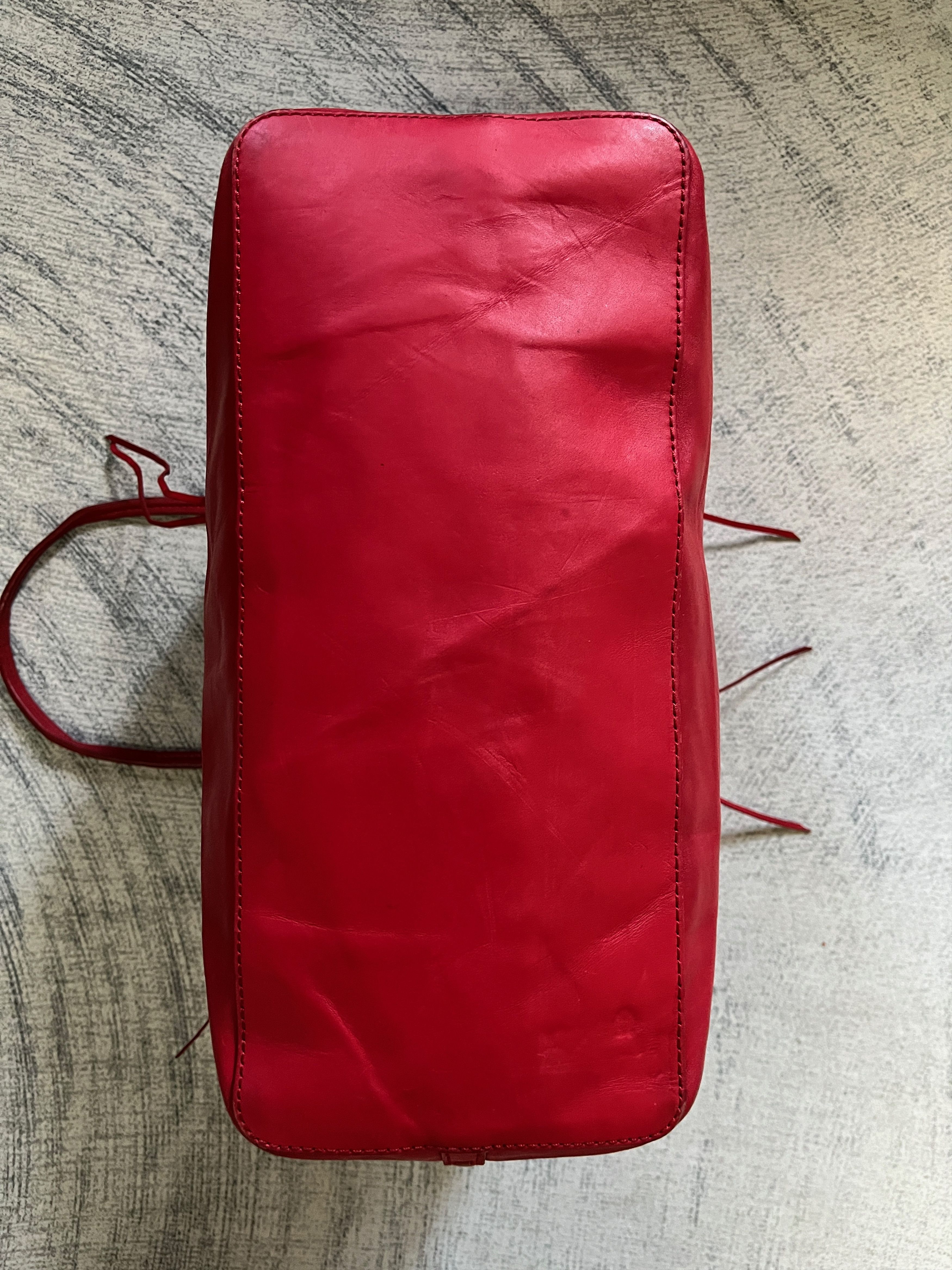 Polo Ralph Lauren Polo RL Full Leather in Red Tote Shoulder Bag Size ONE SIZE - 9 Thumbnail