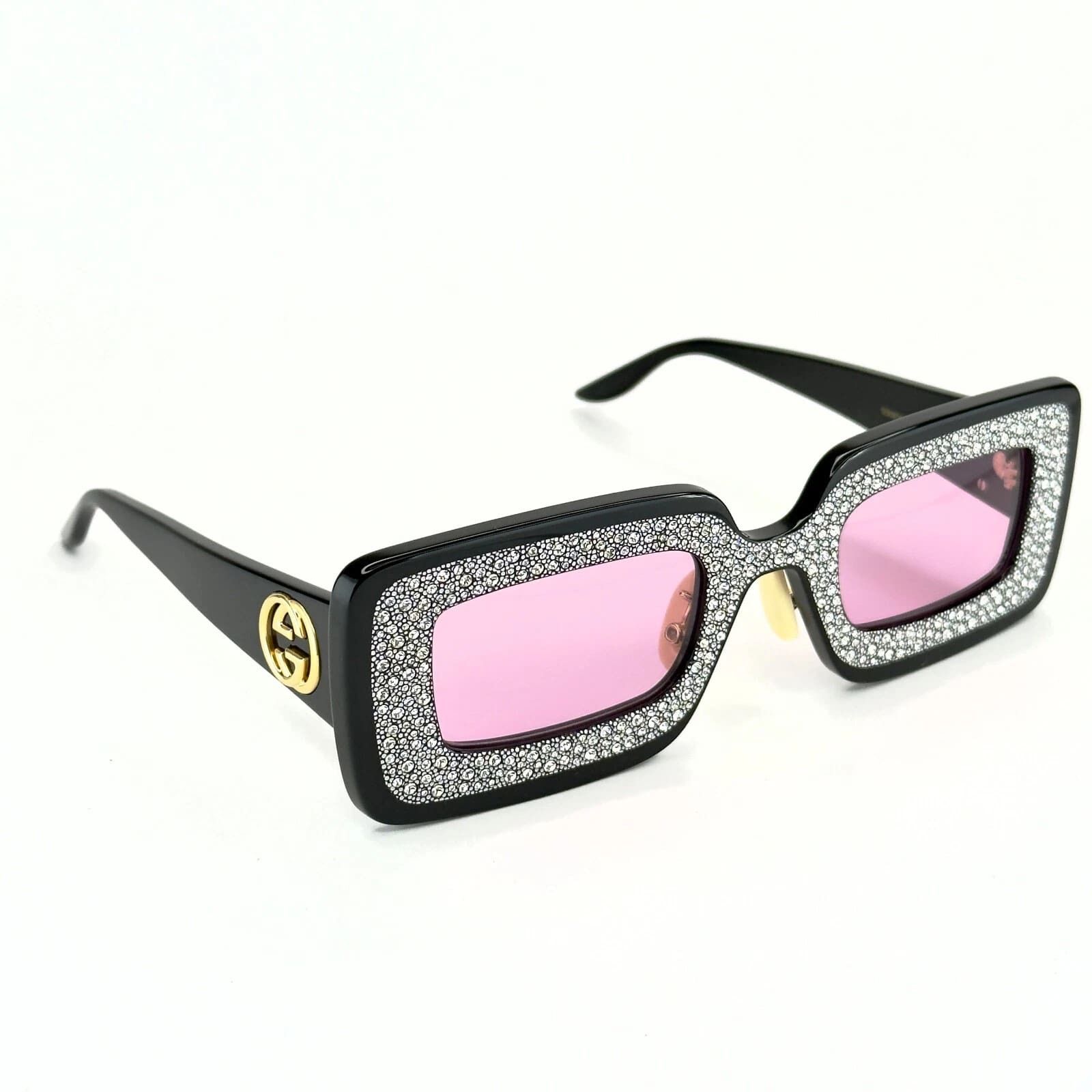 Gucci GUCCI Gg0974S Hollywood Forever 0974 Black 001 Sunglasses Size ONE SIZE - 8 Thumbnail