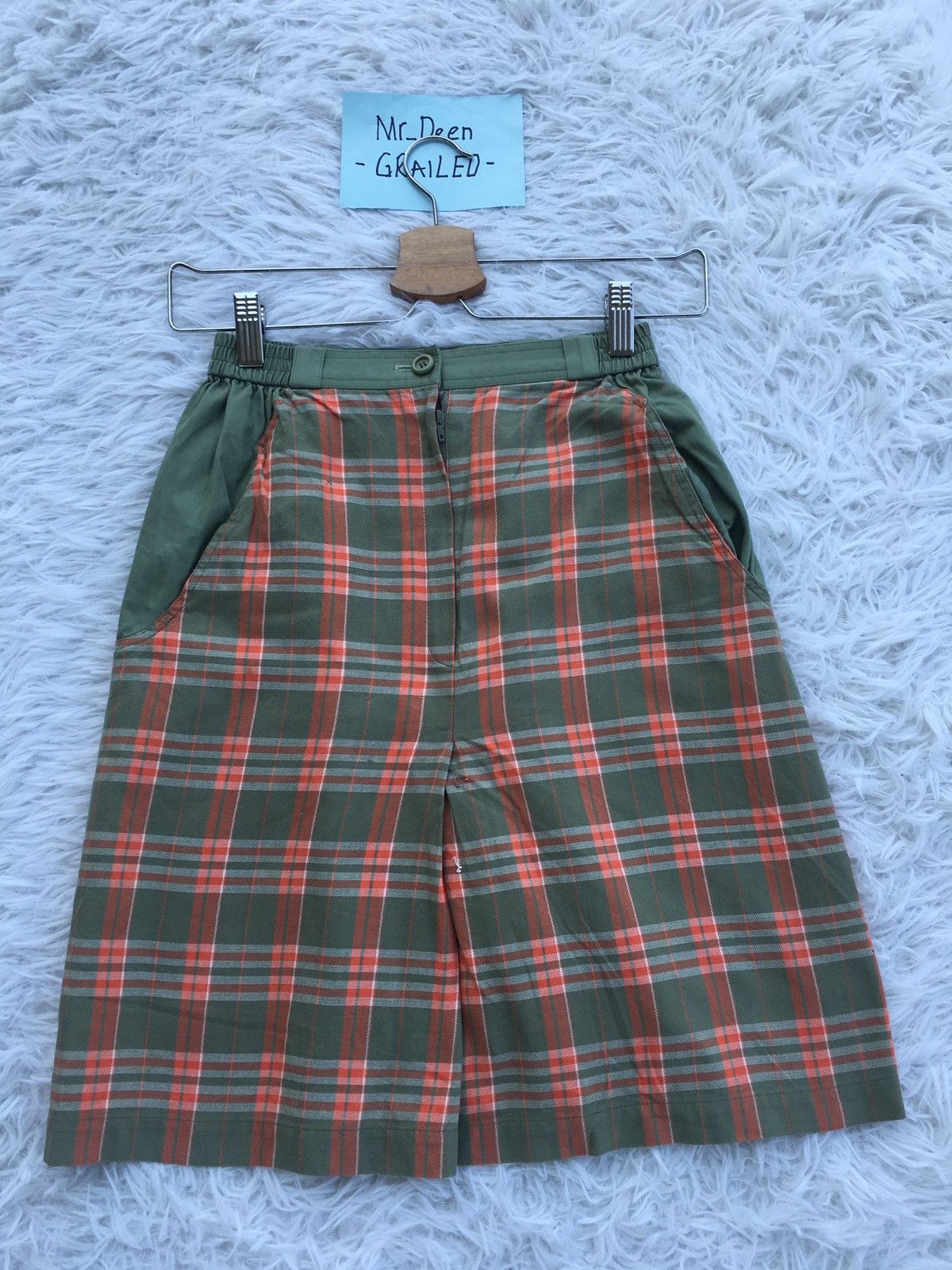 Christian Dior Monsieur Rare Vintage Christian Dior Checkered Mini Skirt Size 22" - 4 Thumbnail