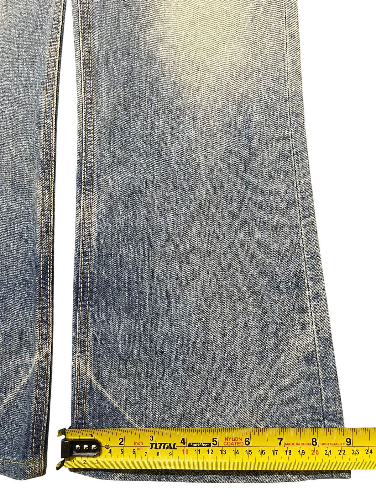 Edwin Vintage Edwin Blue Faded Wash Distress Wide Leg Jeans Size US 32 / EU 48 - 18 Thumbnail