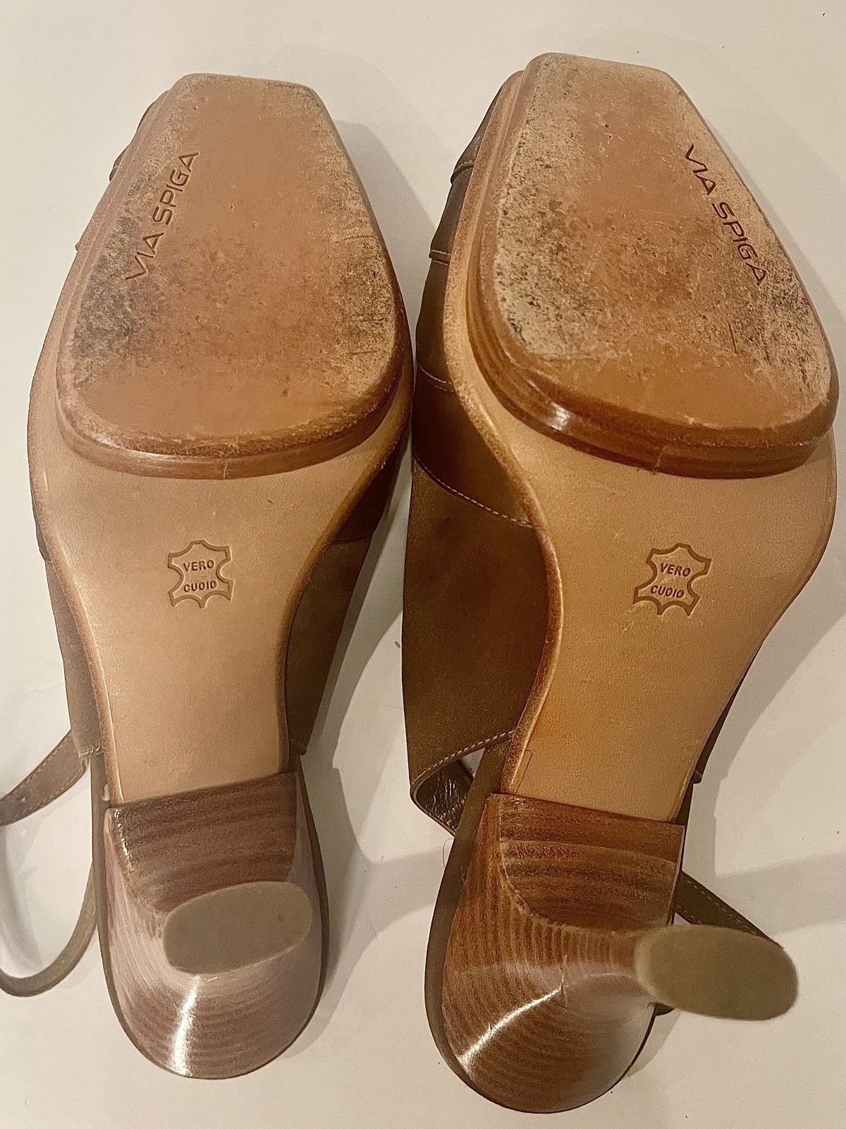 Other Via Spiga Vero Cuoio Copper Brown Satin Peep Toe Size US 8.5 / IT 38.5 - 4 Thumbnail