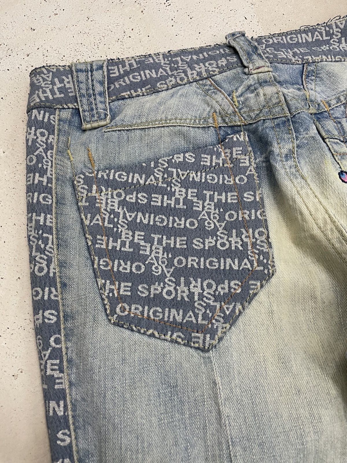 Hysteric Glamour Light Blue Mud Wash A6 Art Hysteric Style Distressed Denim Size US 30 / EU 46 - 19 Thumbnail