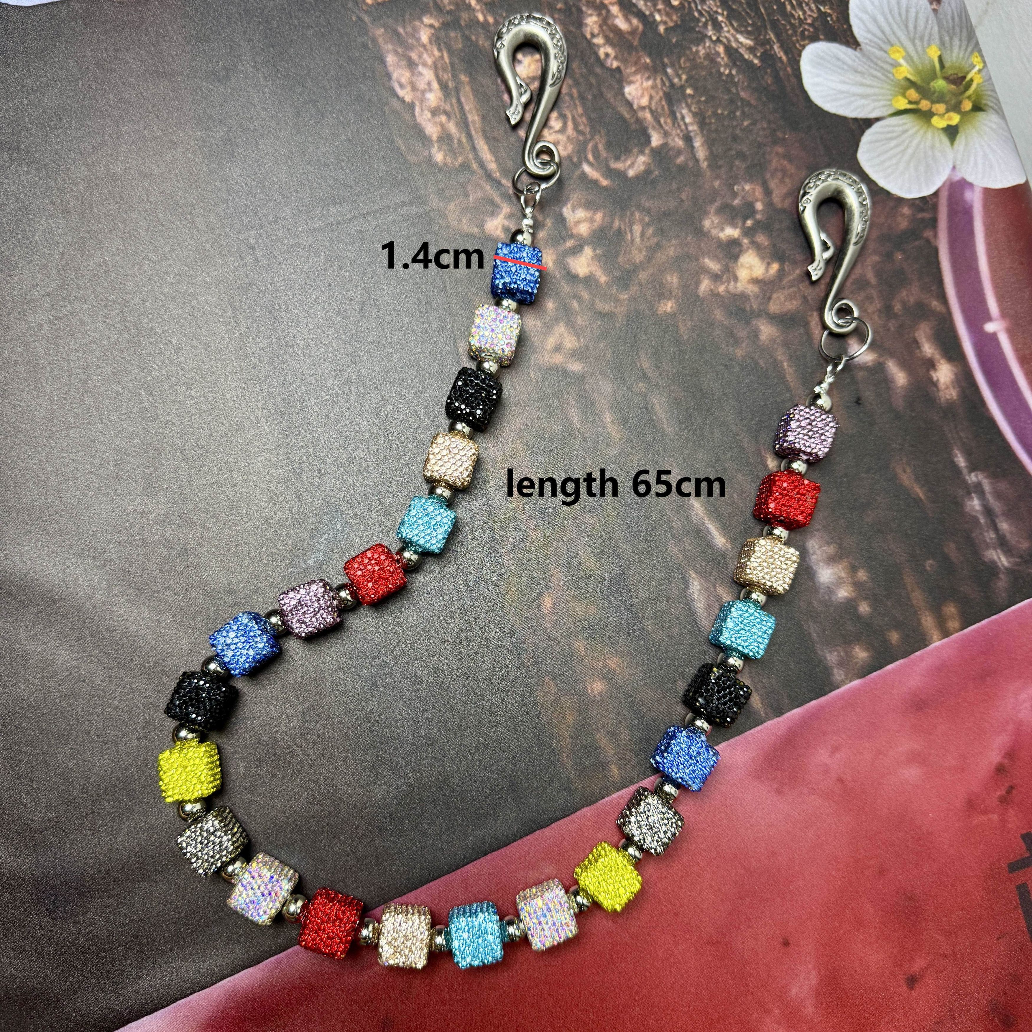 Jewelry Multiple Color Bead Wallet Chain Size ONE SIZE - 4 Thumbnail