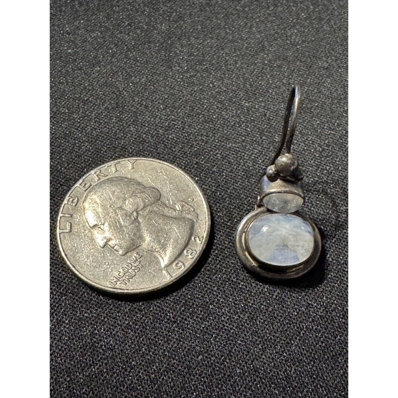 Other NB 925 Fish Hook Quart w/ Flash Earrings Nice Patina Size ONE SIZE - 5 Thumbnail