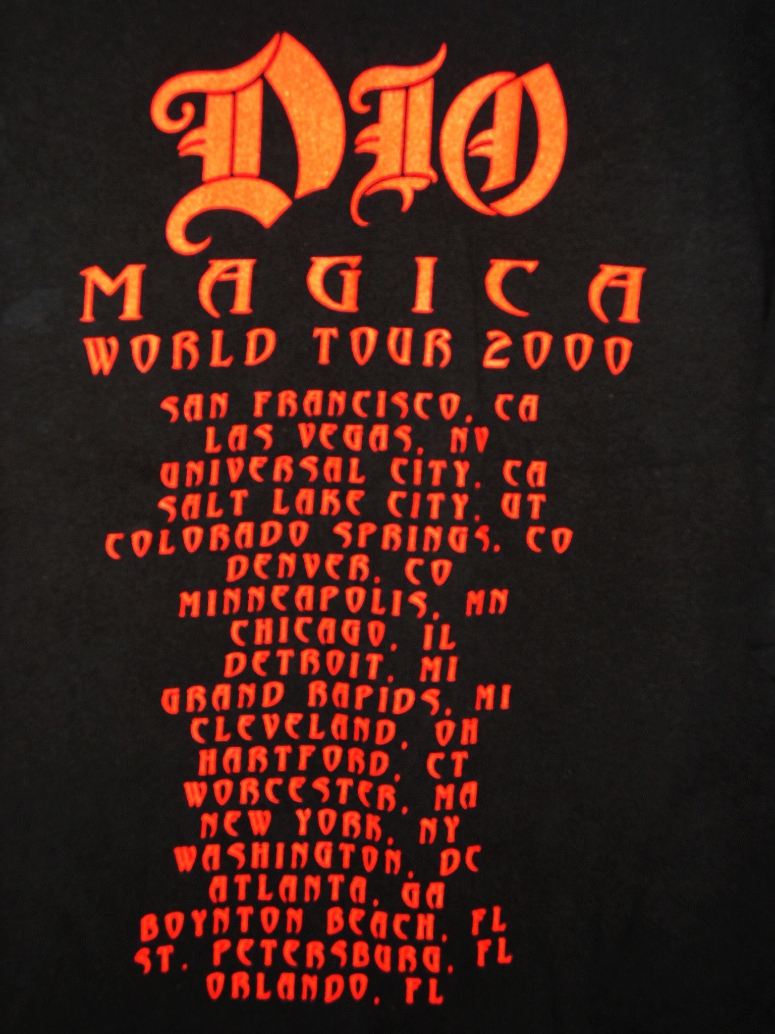 Delta DIO Concert Tour Shirt Vintage 2000 Magica Long Sleeve LS Size US XL / EU 56 / 4 - 4 Thumbnail