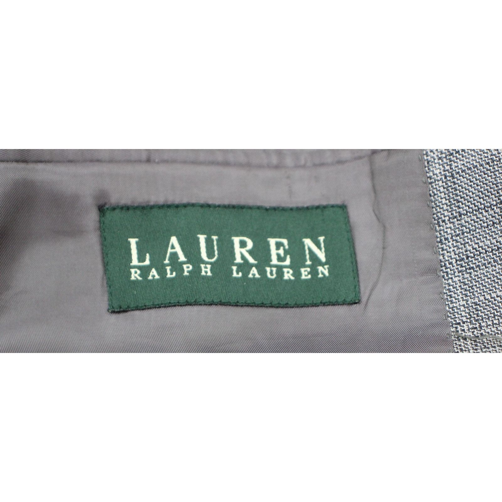 Lauren Ralph Lauren Lauren Ralph Lauren Blazer Mens 44R Gray Plaid Wool and Silk Size 44R - 6 Thumbnail