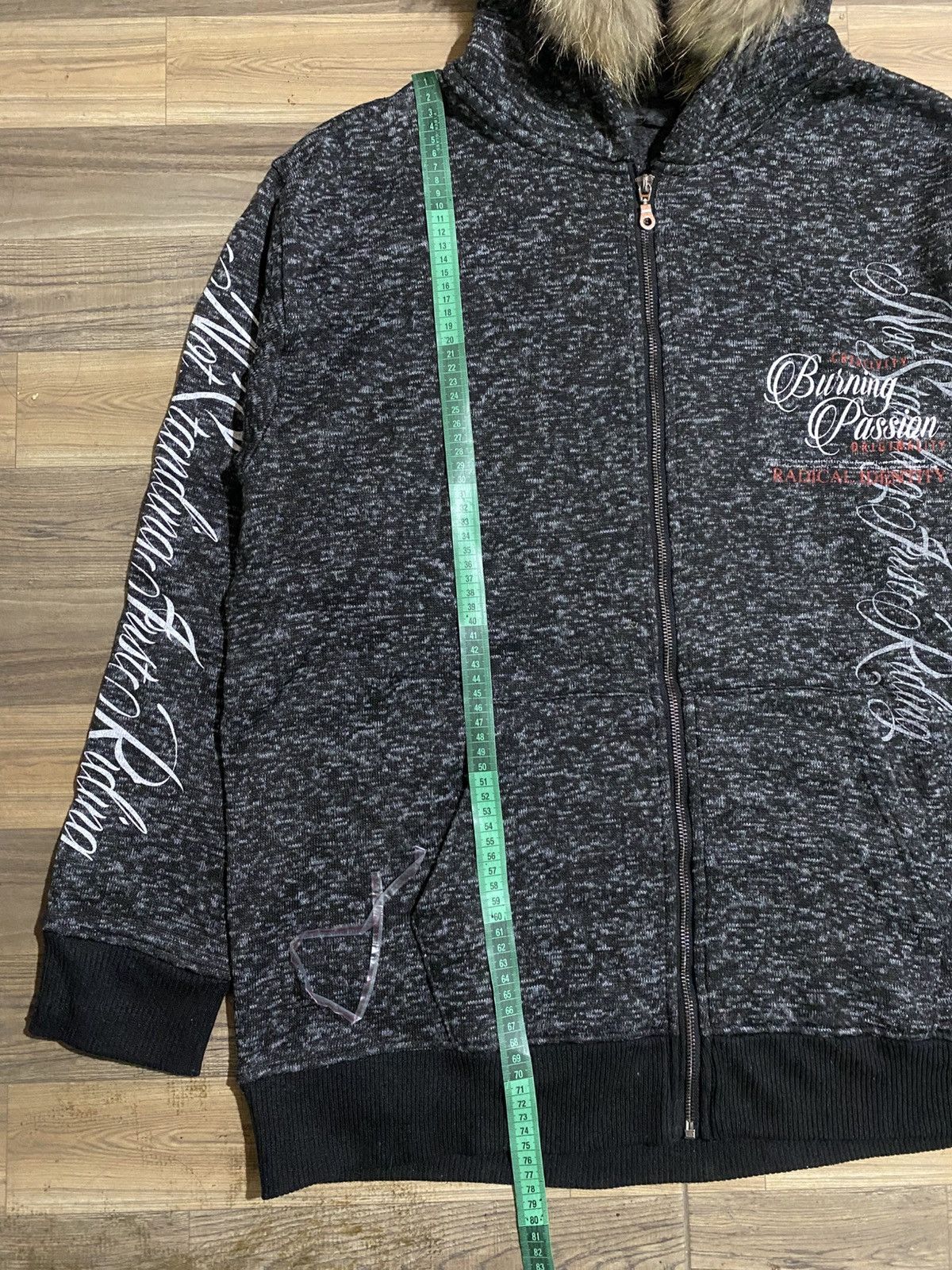 Beauty Beast × Japanese Brand BURNING PASSION FUR HOODIES Size US XXL / EU 58 / 5 - 12 Thumbnail