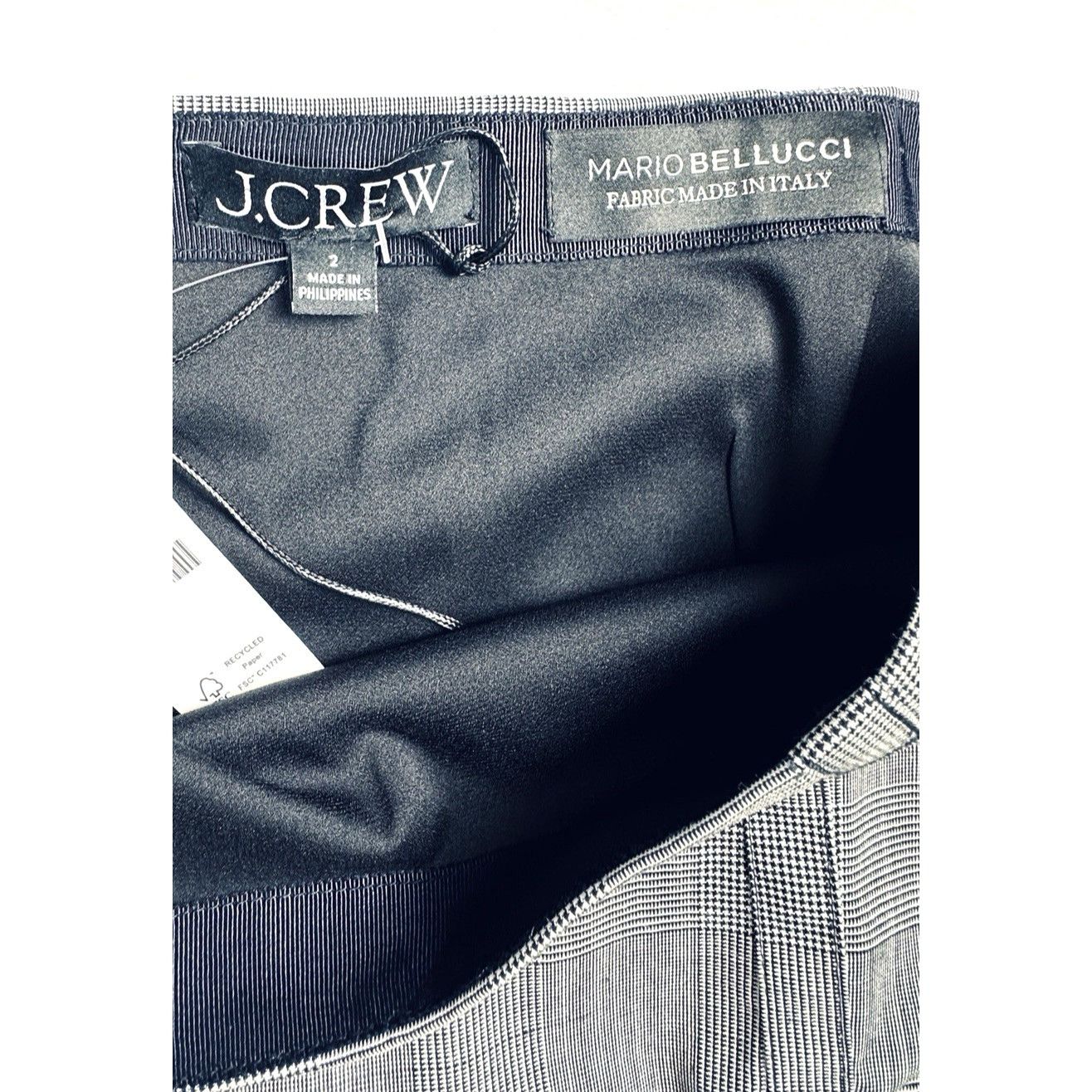 J.Crew J.Crew Womens Mini Skirt In Glen Plaid Italian Wool Blend Sz Size 26" / US 2 / IT 38 - 7 Thumbnail